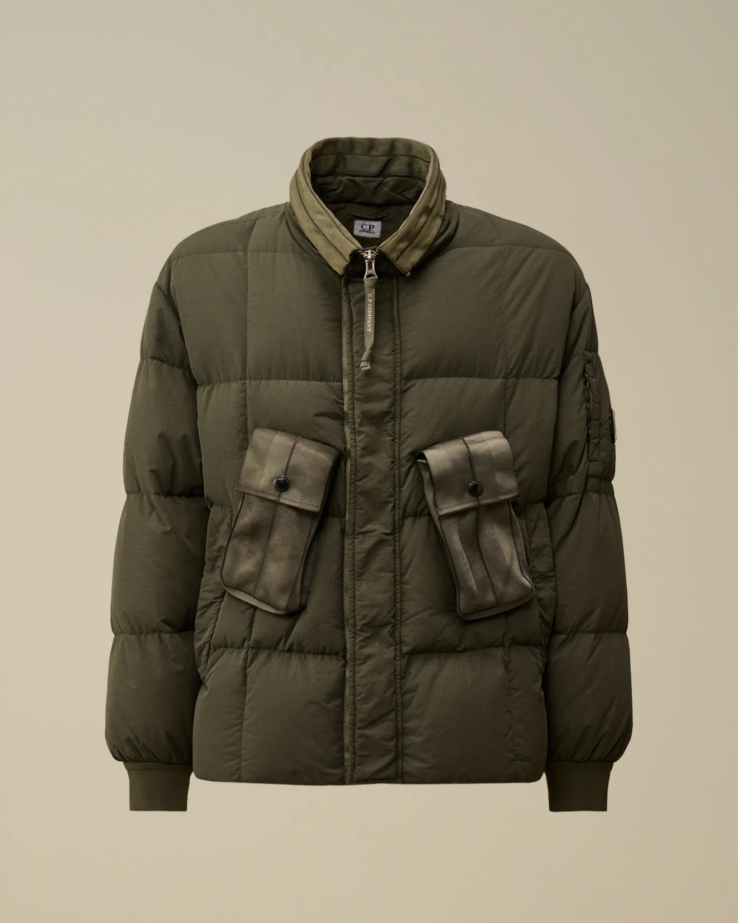 Flatt Nylon Short Down Jacket<C.P. Company Clearance