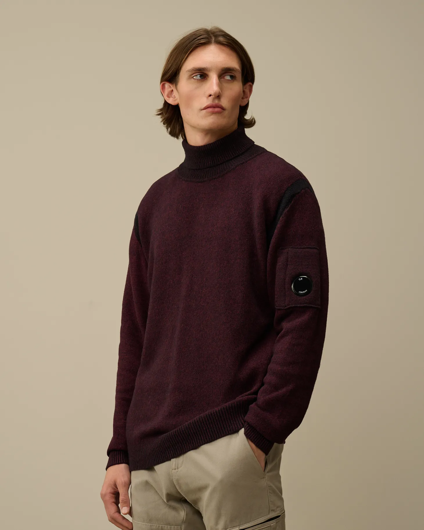 Fleece Knit Turtleneck Knit<C.P. Company Sale