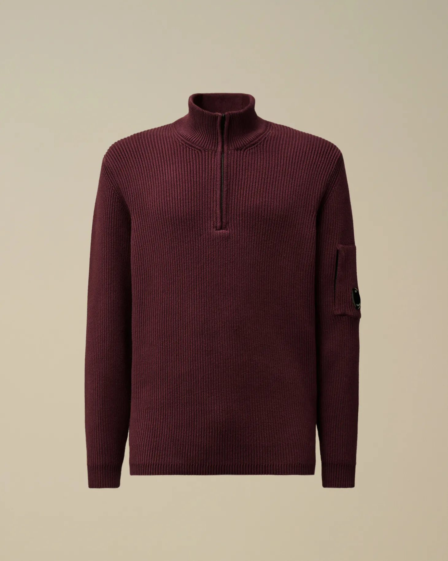 Full Rib Half Zipped Knit<C.P. Company Clearance