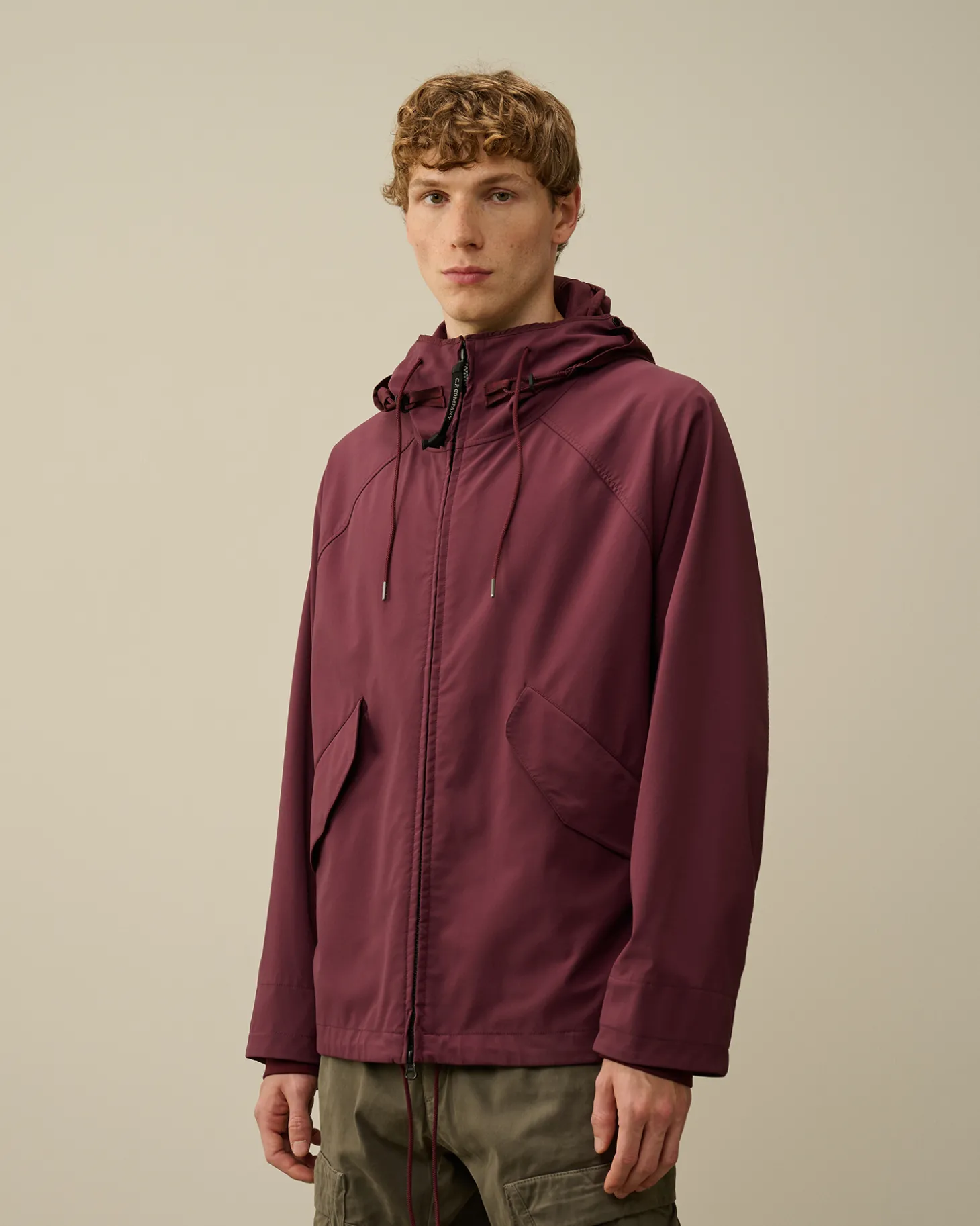 GD Shell Mixed Goggle Hooded Jacket<C.P. Company Online