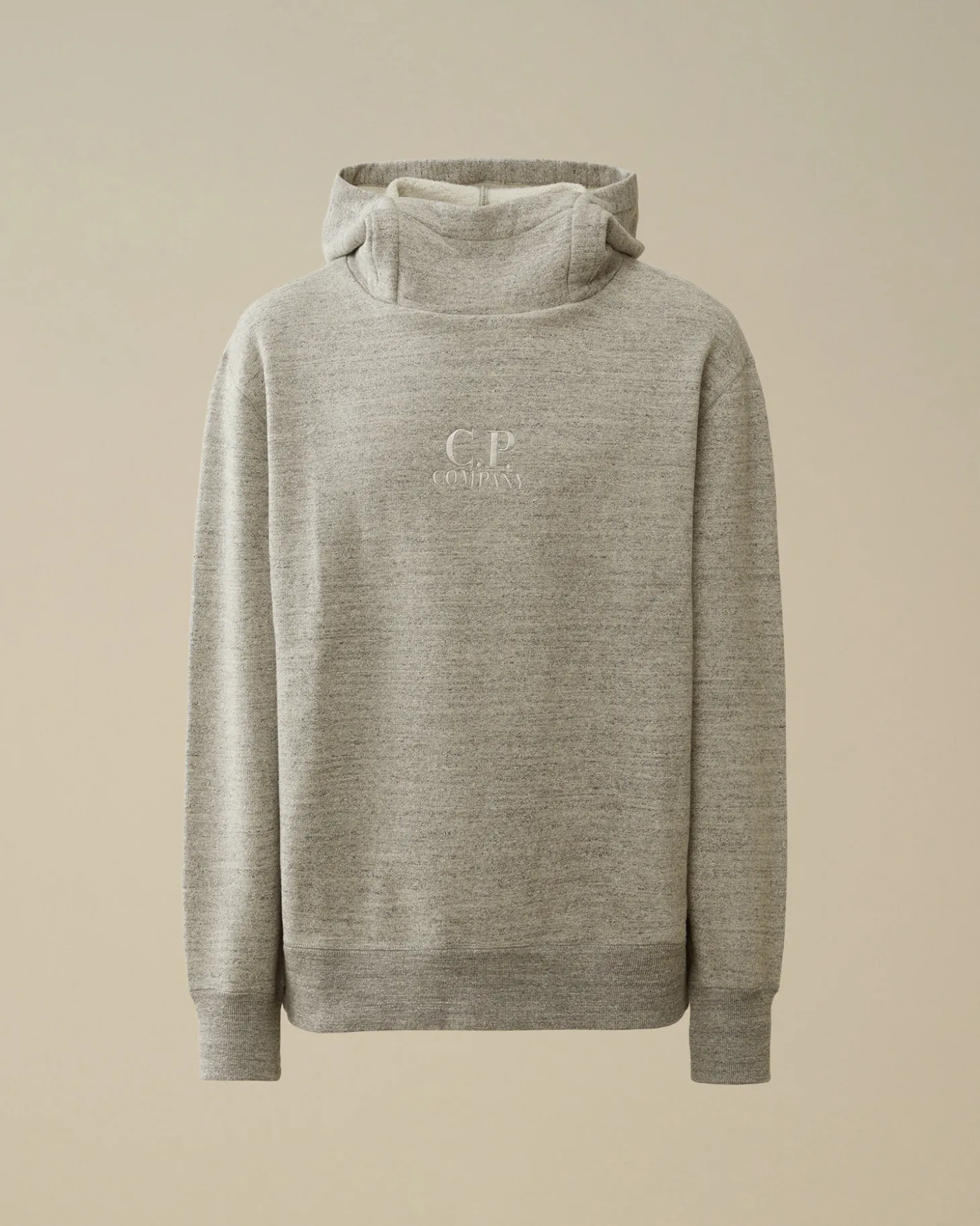 Japanese Mélange Fleece Logo Hooded Sweatshirt<C.P. Company Hot