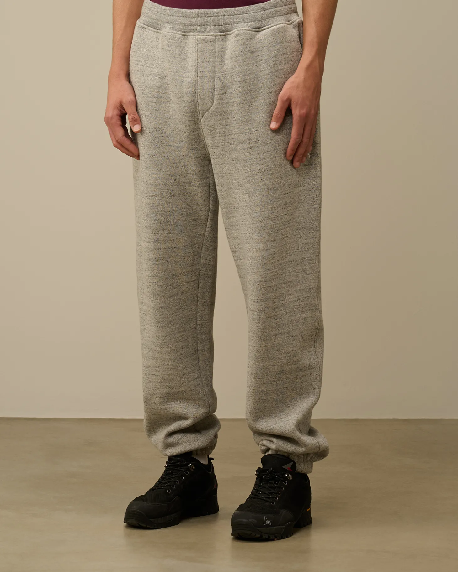 Japanese Mélange Fleece Logo Sweatpants<C.P. Company Sale