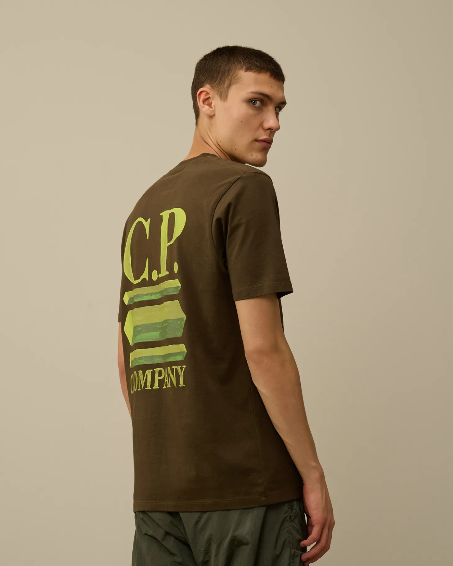 30/1 Jersey Logo Graphics T-Shirt<C.P. Company Clearance