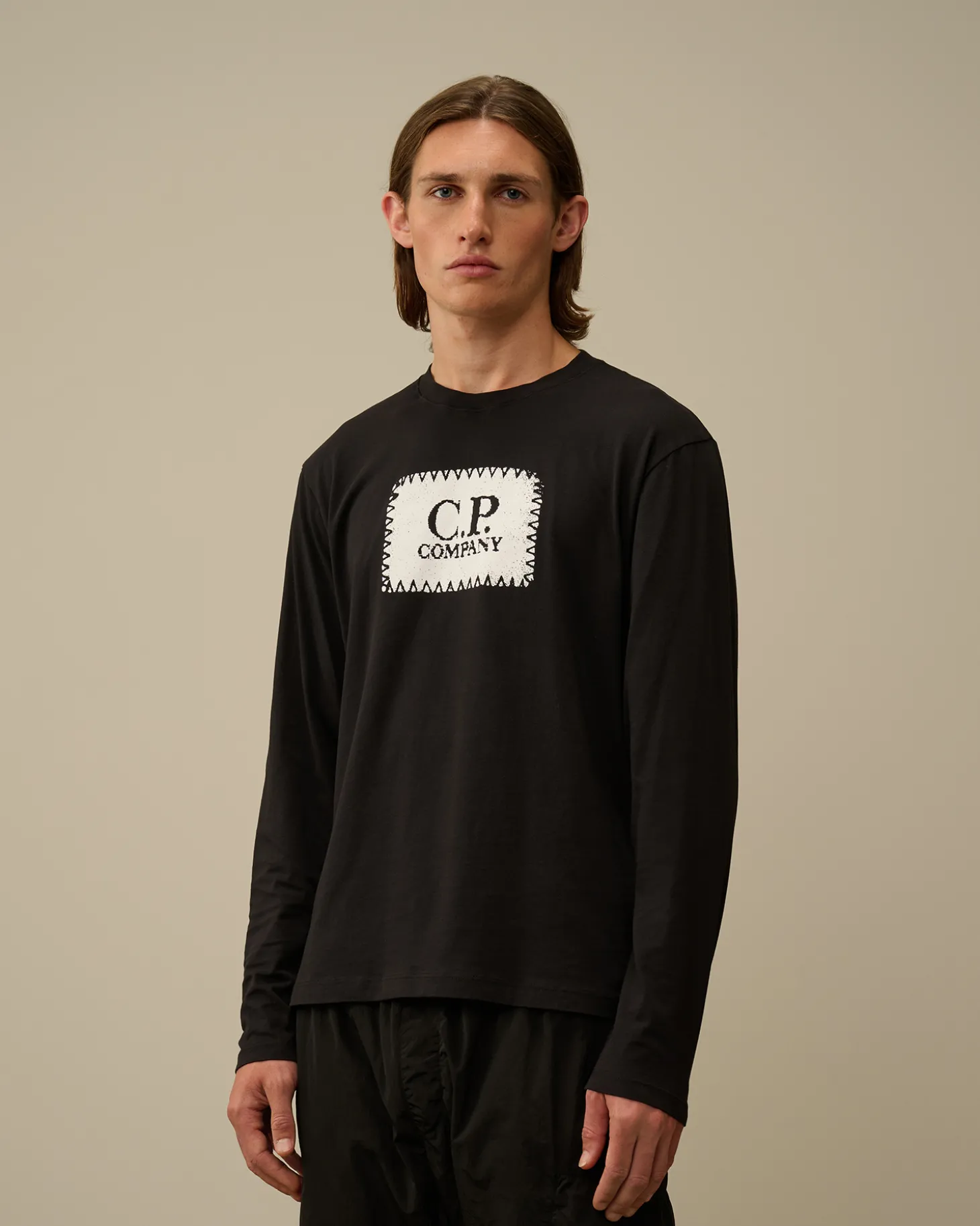 30/1 Jersey Logo Label Longsleeve T-Shirt<C.P. Company Outlet