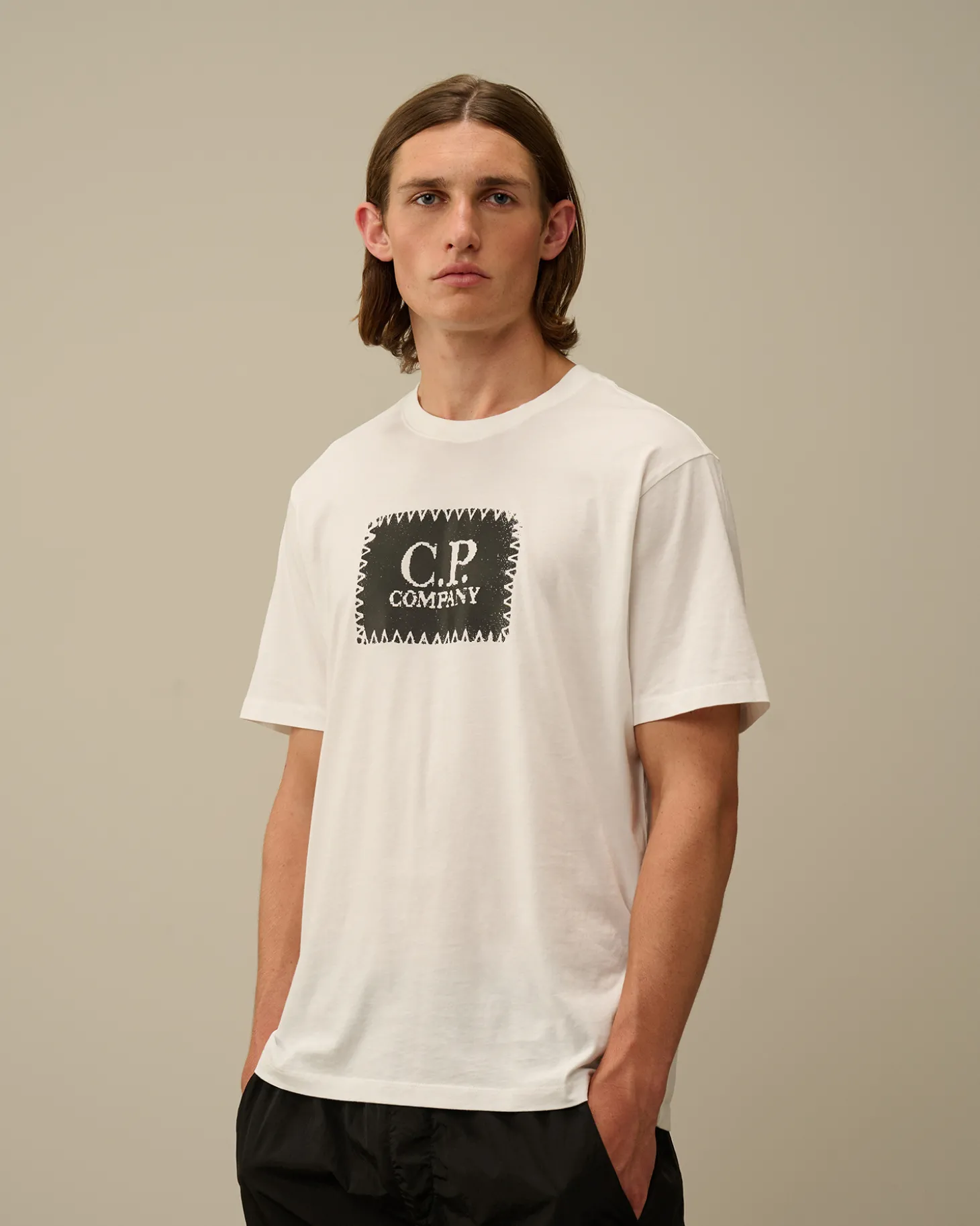 30/1 Jersey Logo Label T-Shirt<C.P. Company Best