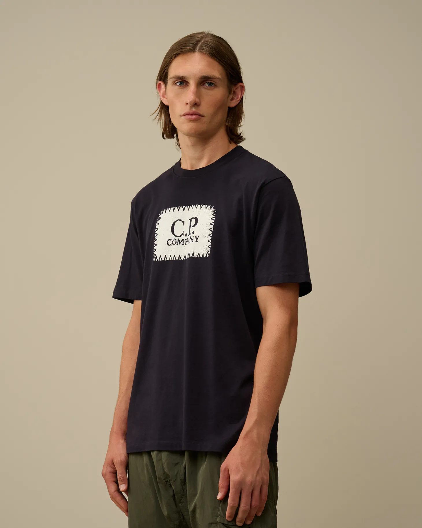 30/1 Jersey Logo Label T-Shirt<C.P. Company Fashion