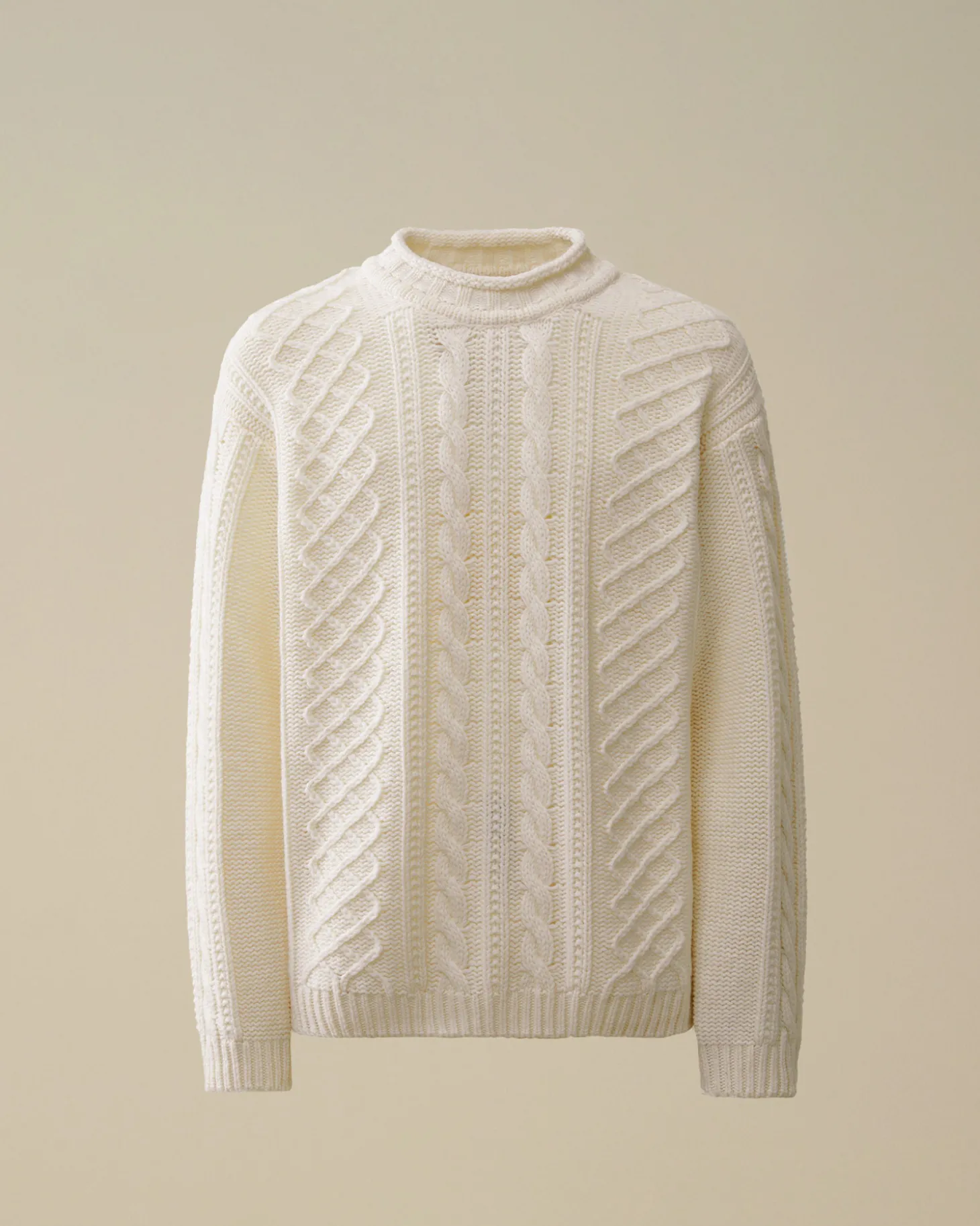 Lambswool Funnel Neck Knit<C.P. Company Best Sale