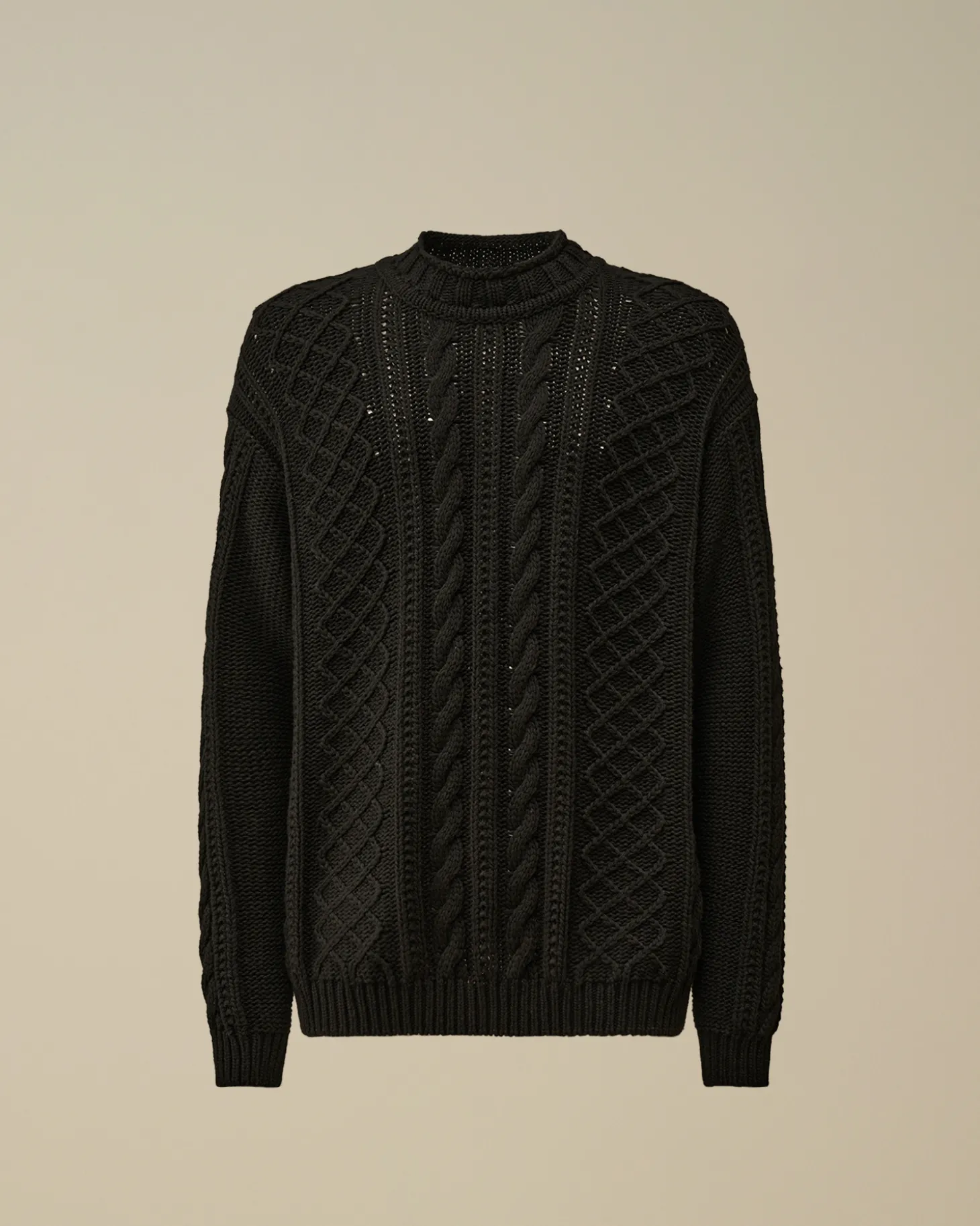 Lambswool Funnel Neck Knit<C.P. Company Shop