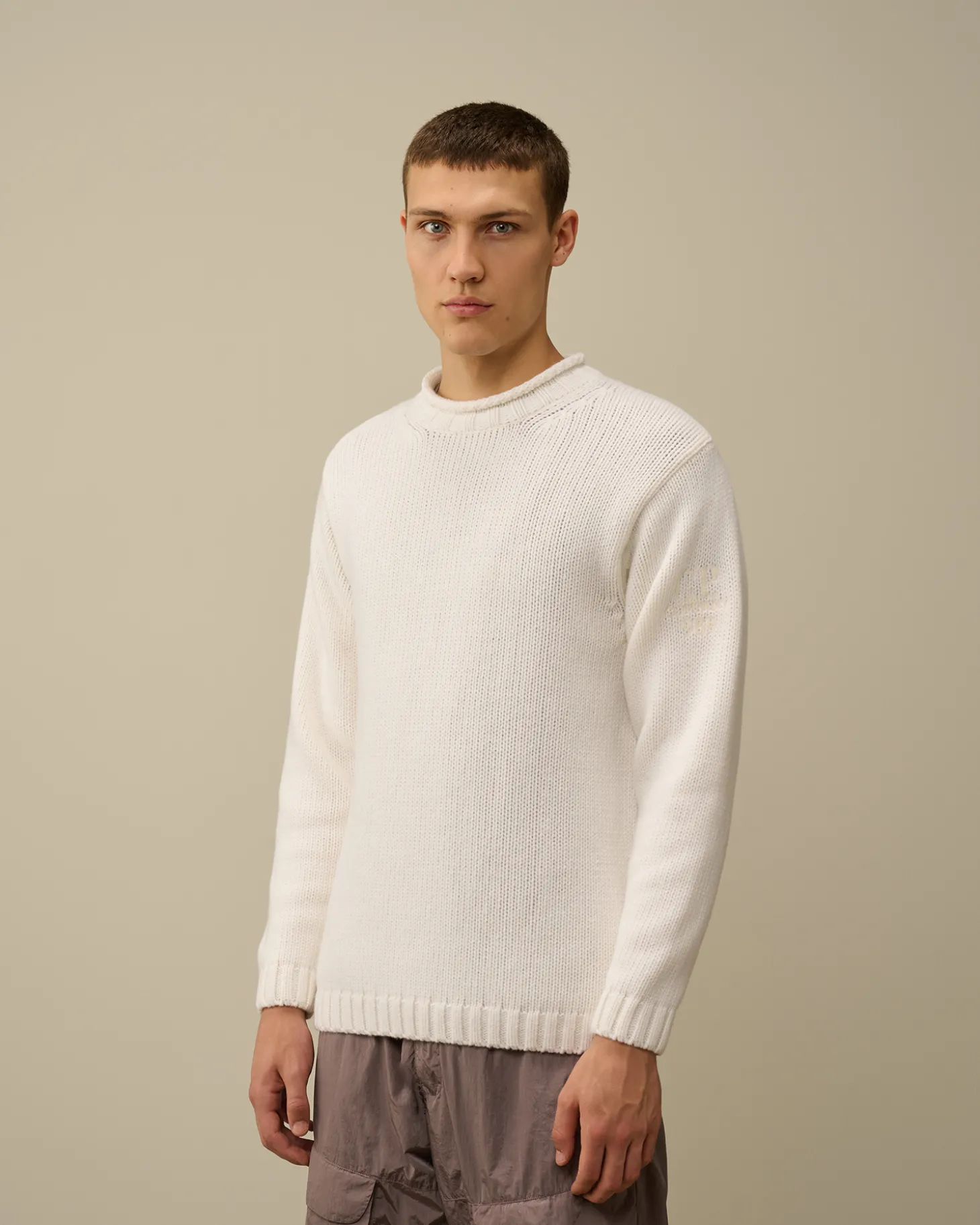 Lambswool GRS Boxy Crew Neck Knit<C.P. Company Shop