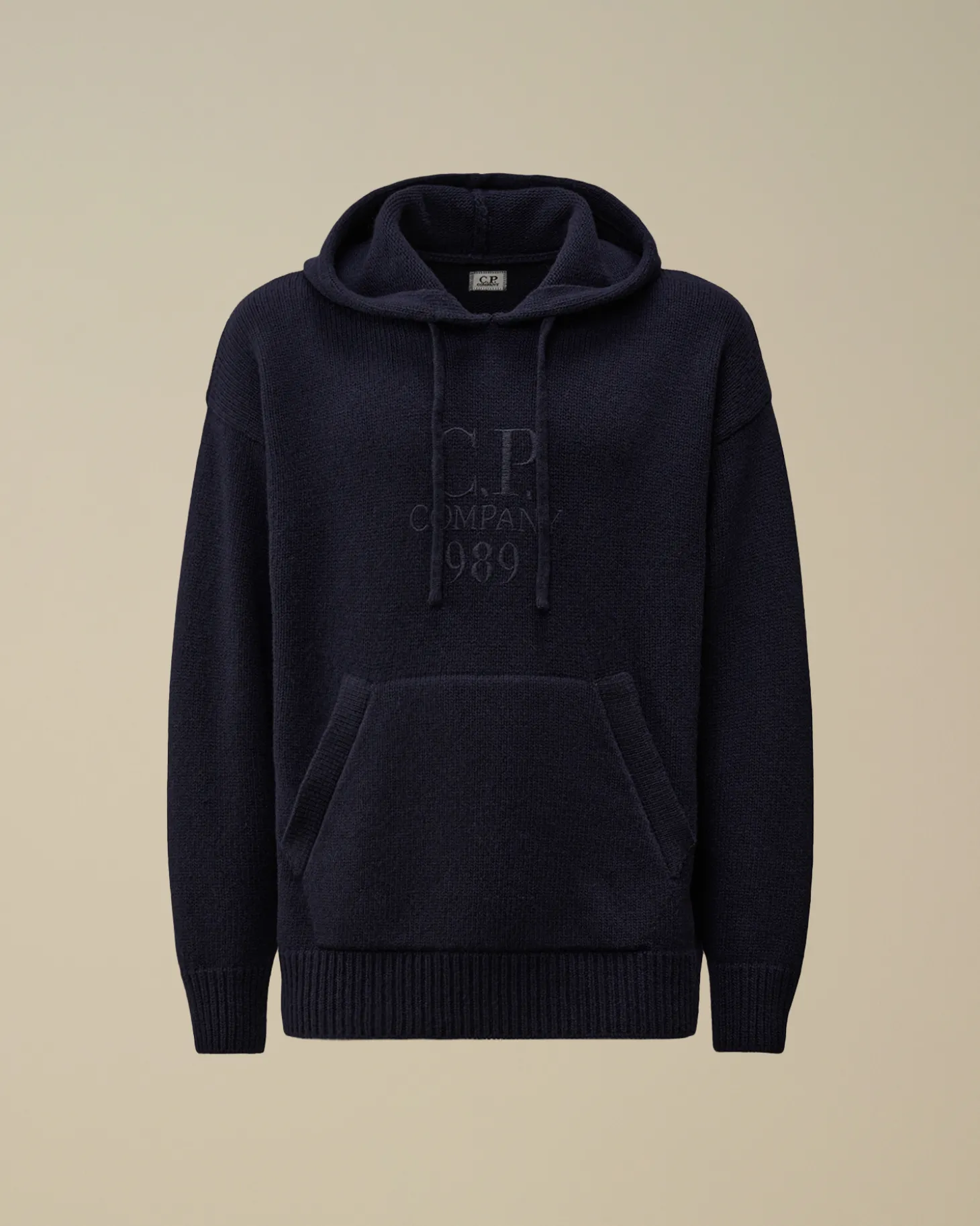 Lambswool GRS Boxy Hooded Knit<C.P. Company Best