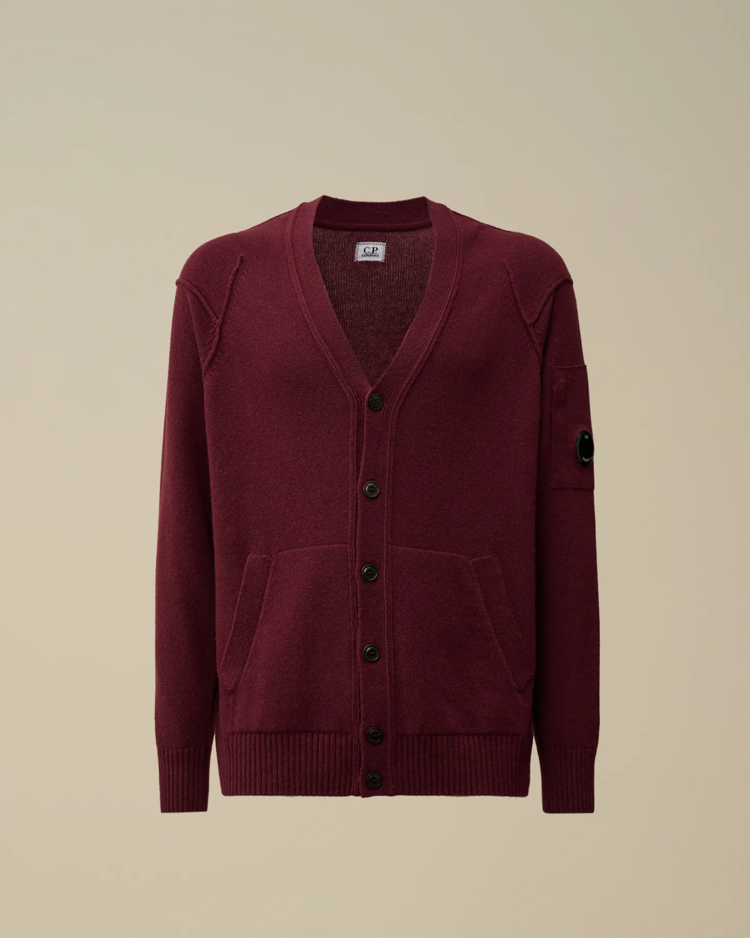 Lambswool GRS Buttoned Cardigan<C.P. Company Store