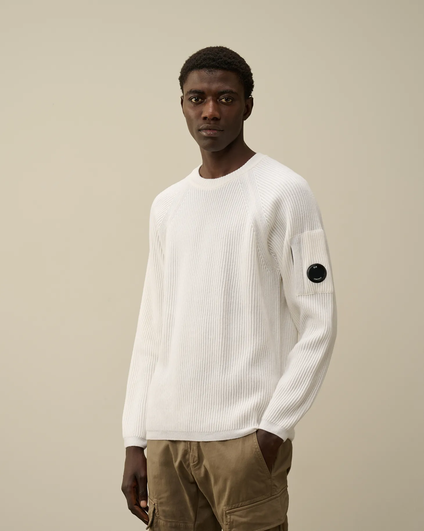 Lambswool GRS Crew Neck Full Knit<C.P. Company New