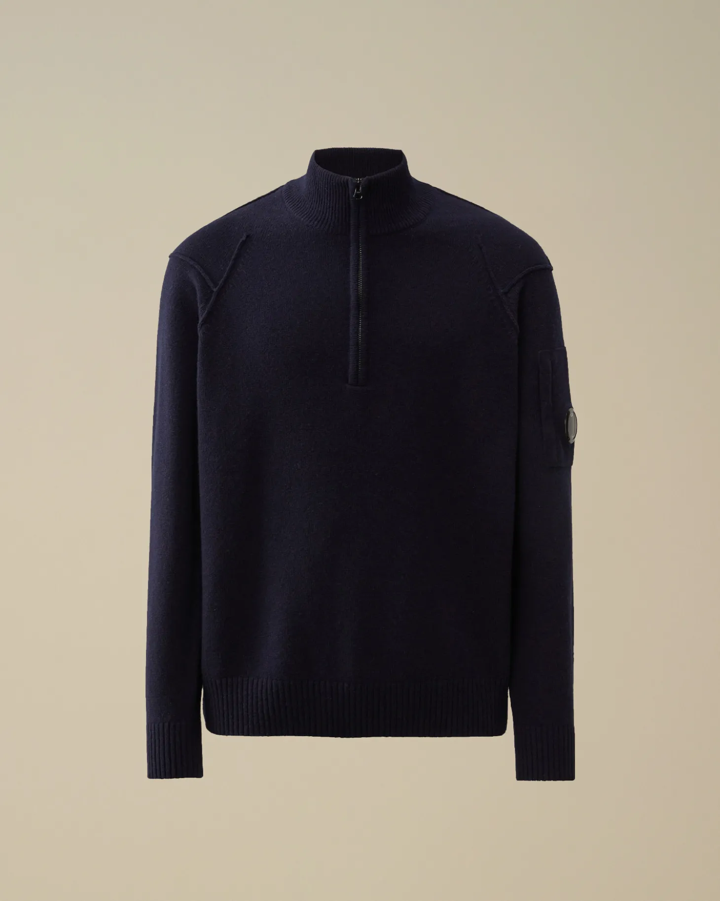 Lambswool GRS Half Zipped Knit<C.P. Company New