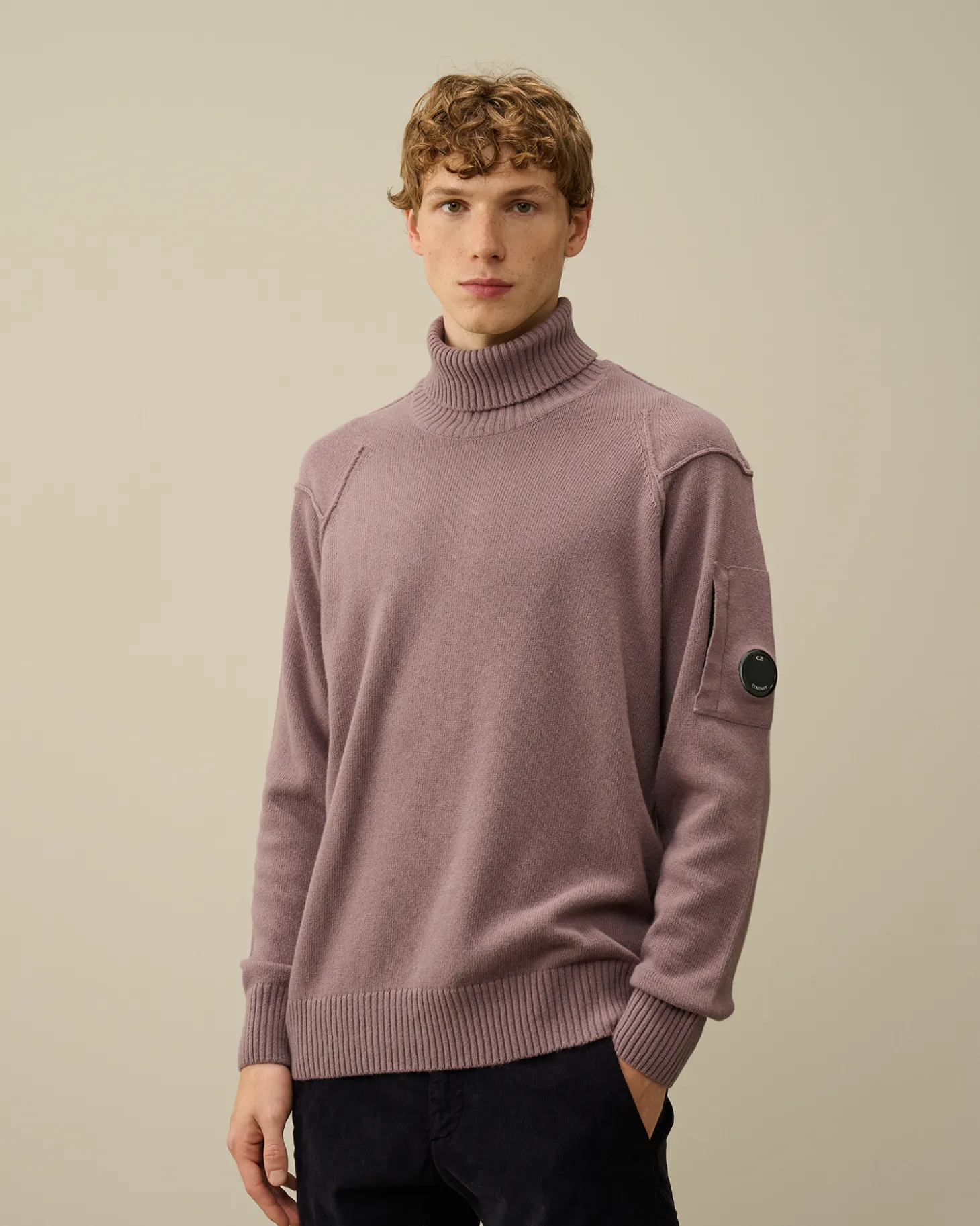 Lambswool GRS Turtleneck Knit<C.P. Company Best