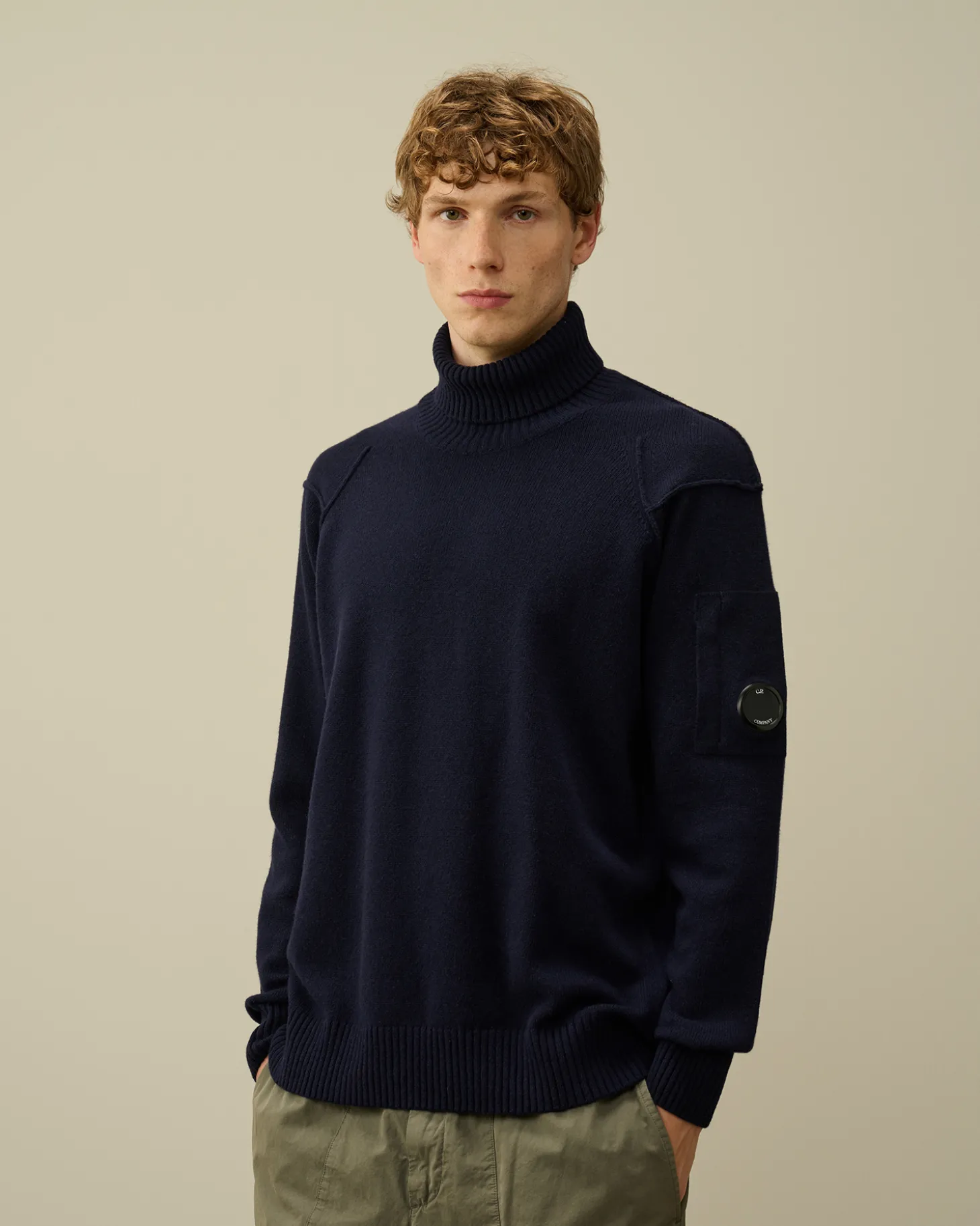 Lambswool GRS Turtleneck Knit<C.P. Company Fashion