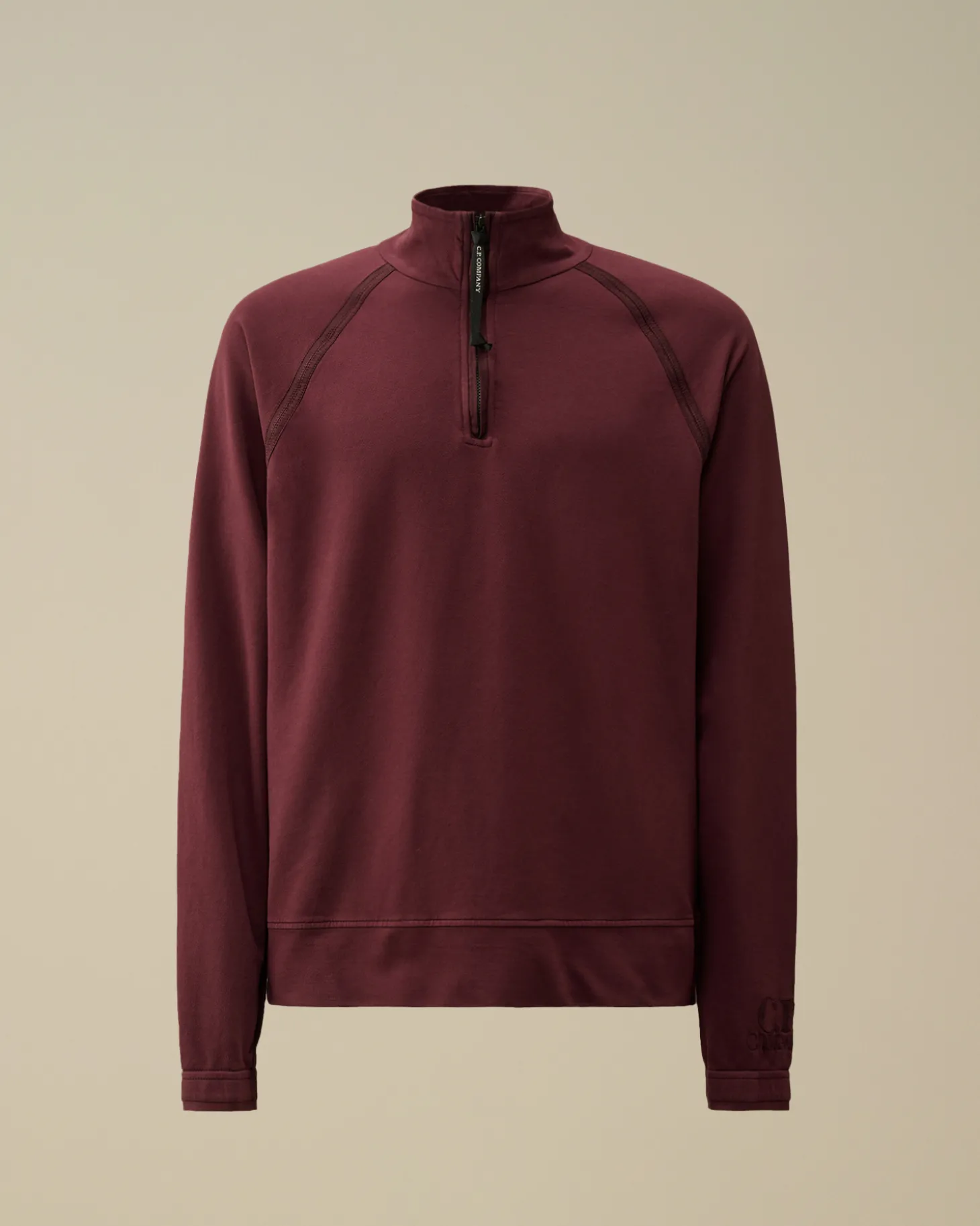 Light Fleece Half Zipped Sweatshirt<C.P. Company Clearance