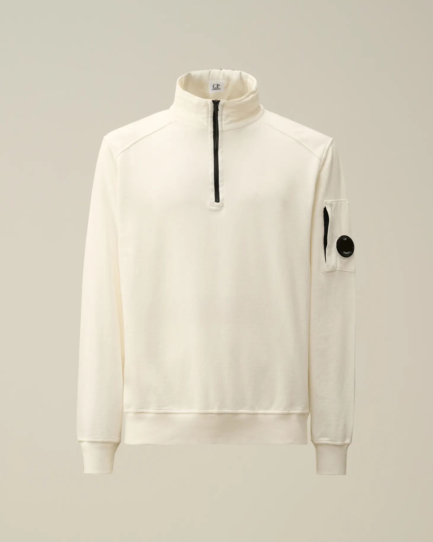 Light Fleece Half Zipped Sweatshirt<C.P. Company Sale