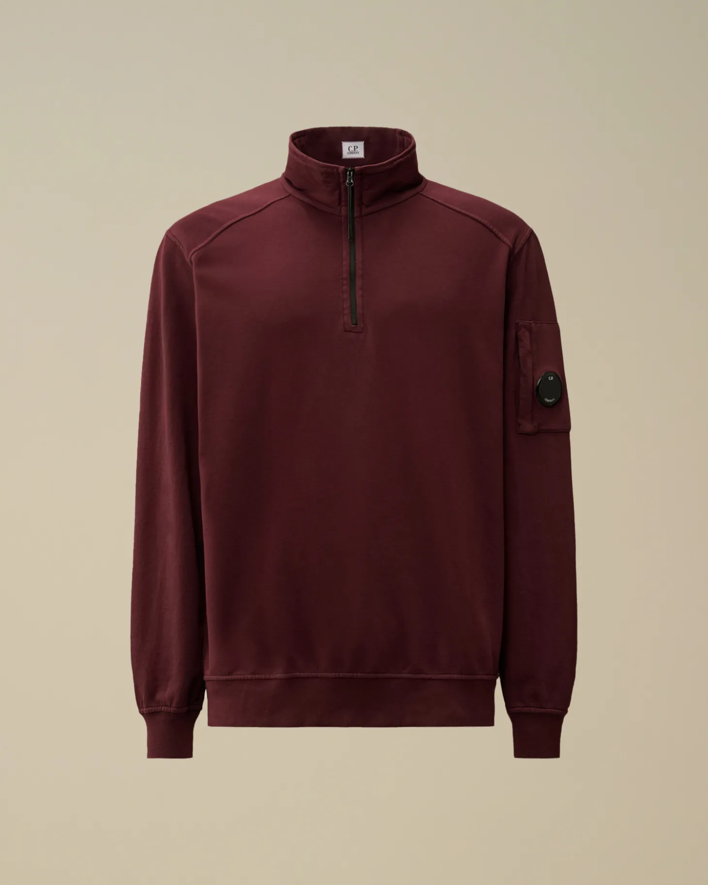 Light Fleece Half Zipped Sweatshirt<C.P. Company Online