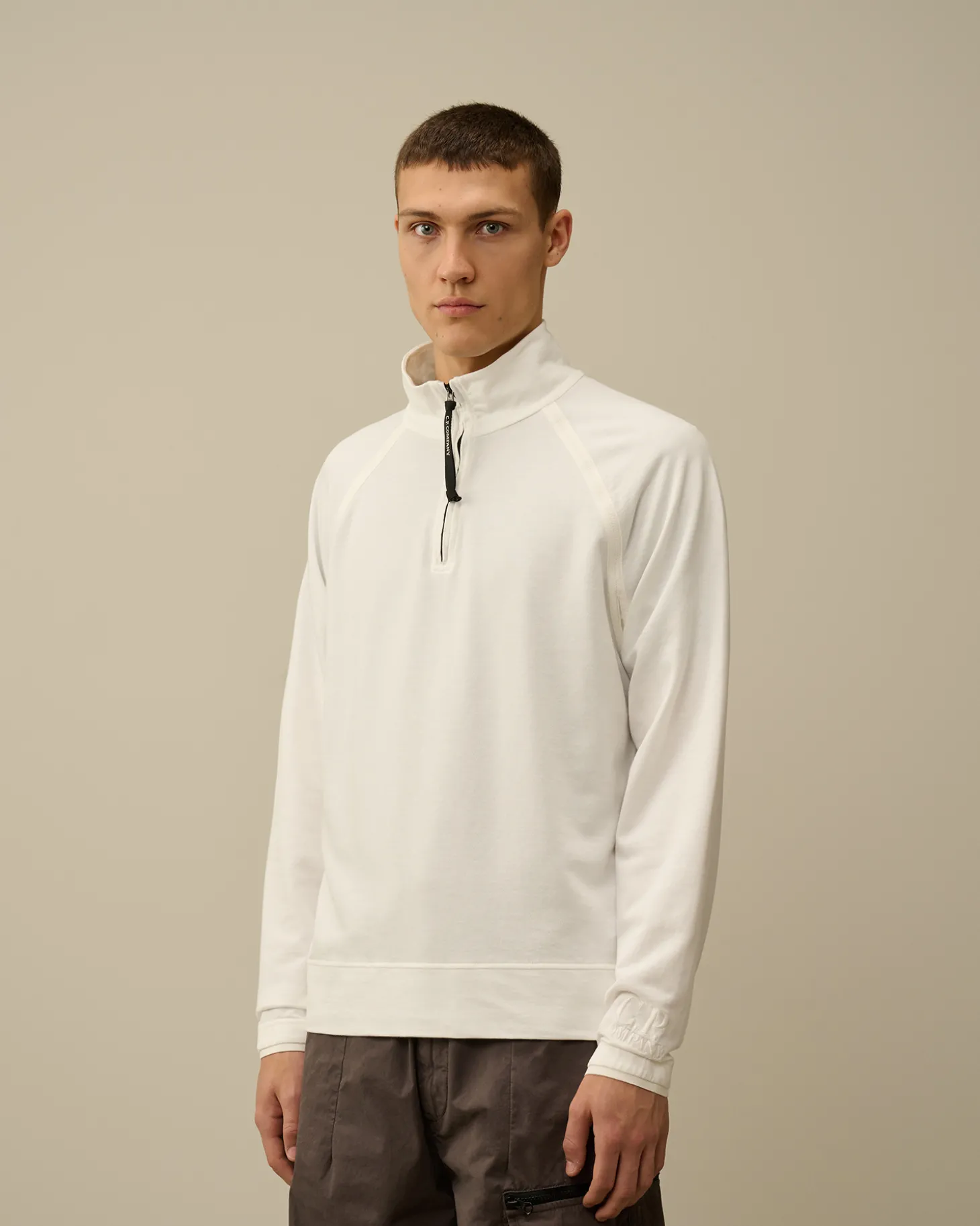 Light Fleece Half Zipped Sweatshirt<C.P. Company Outlet