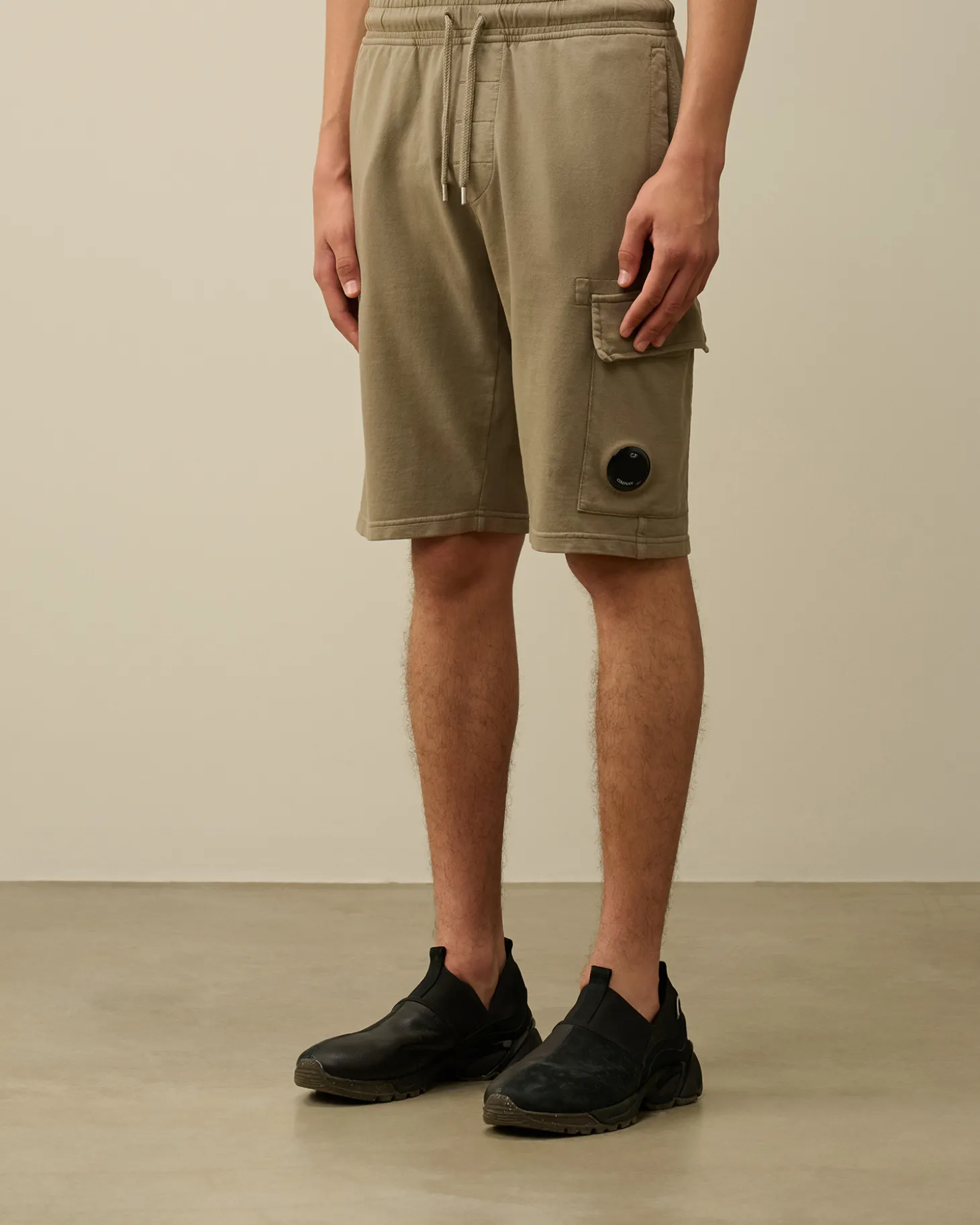 Light Fleece Lens Shorts<C.P. Company Cheap