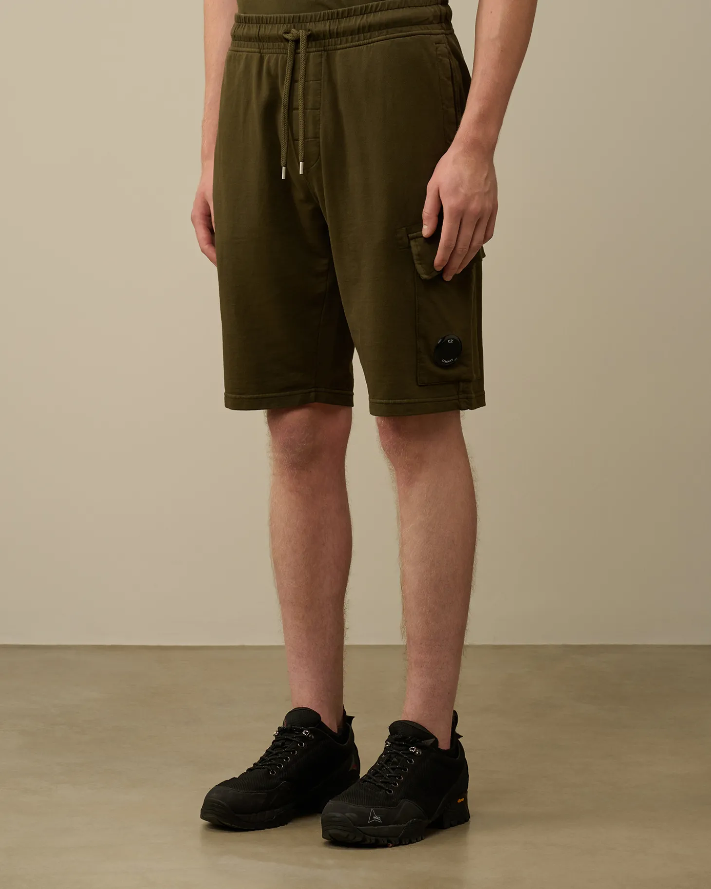 Light Fleece Lens Shorts<C.P. Company Cheap