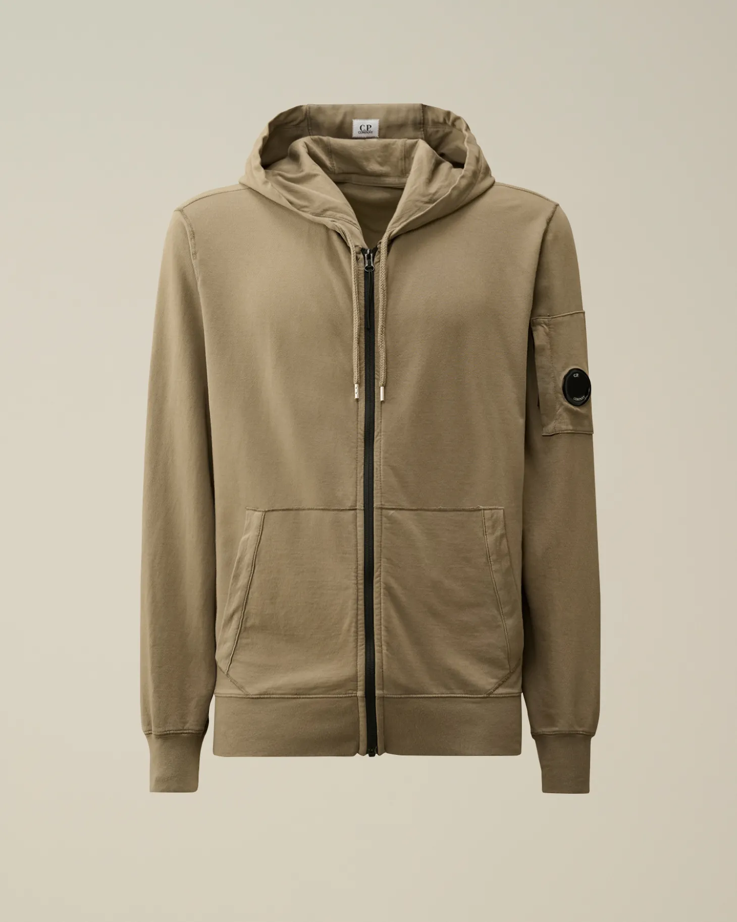 Light Fleece Zipped Hooded Sweatshirt<C.P. Company Cheap