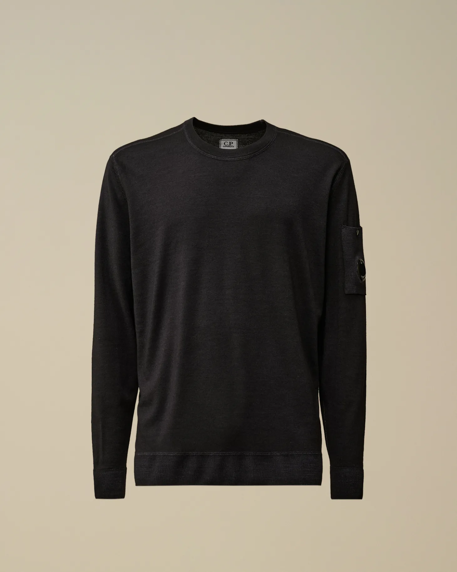 Merino Wool Fast Dyed Crew Neck Knit<C.P. Company Discount