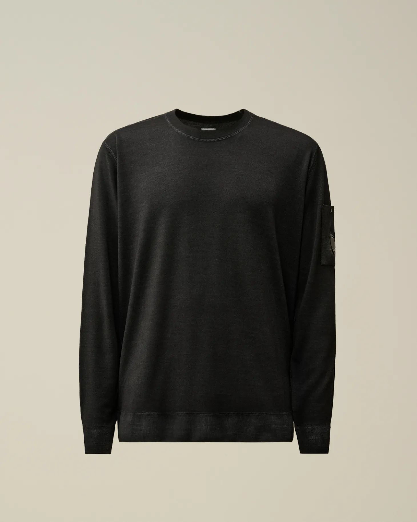 Merino Wool Fast Dyed Crew Neck Knit<C.P. Company New