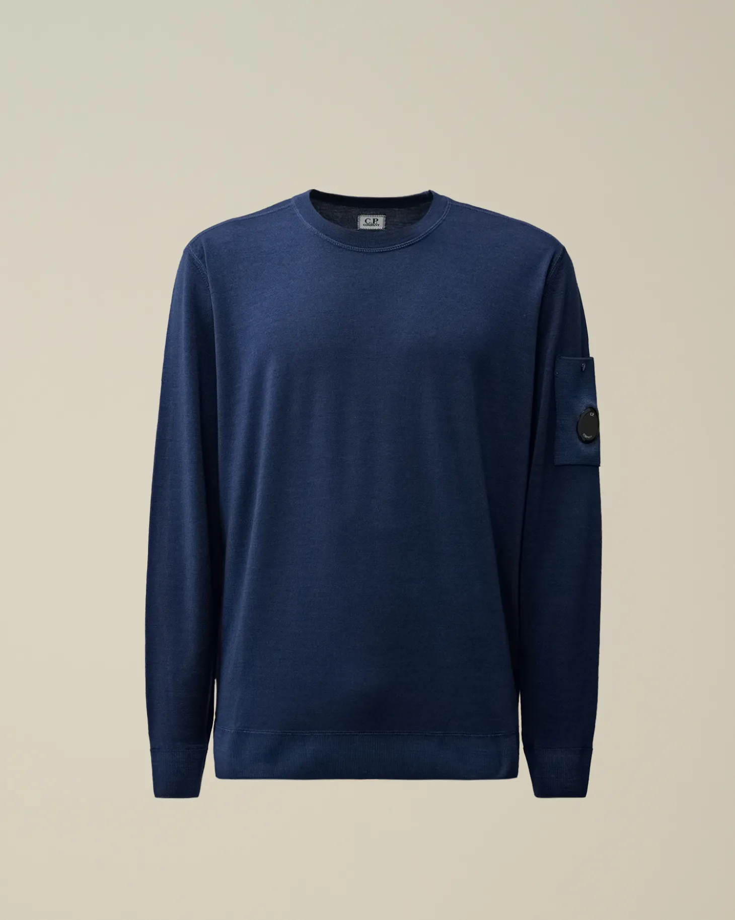 Merino Wool Fast Dyed Crew Neck Knit<C.P. Company Shop