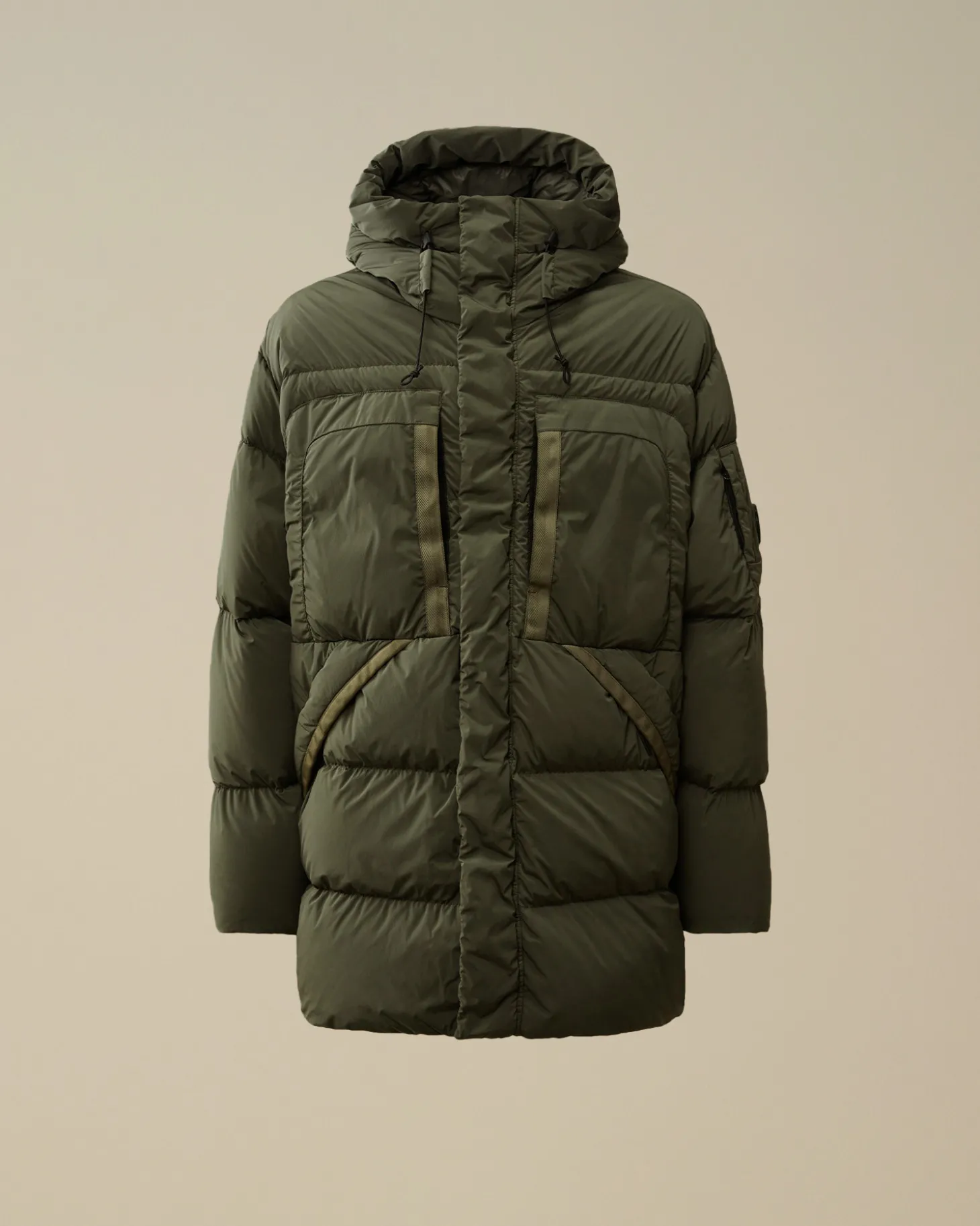 Nycra-R Hooded Long Down Jacket<C.P. Company Shop