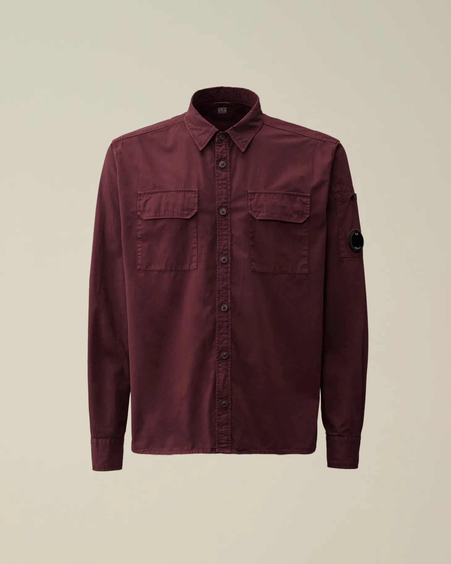 Organic Gabardine Buttoned Lens Shirt<C.P. Company Hot