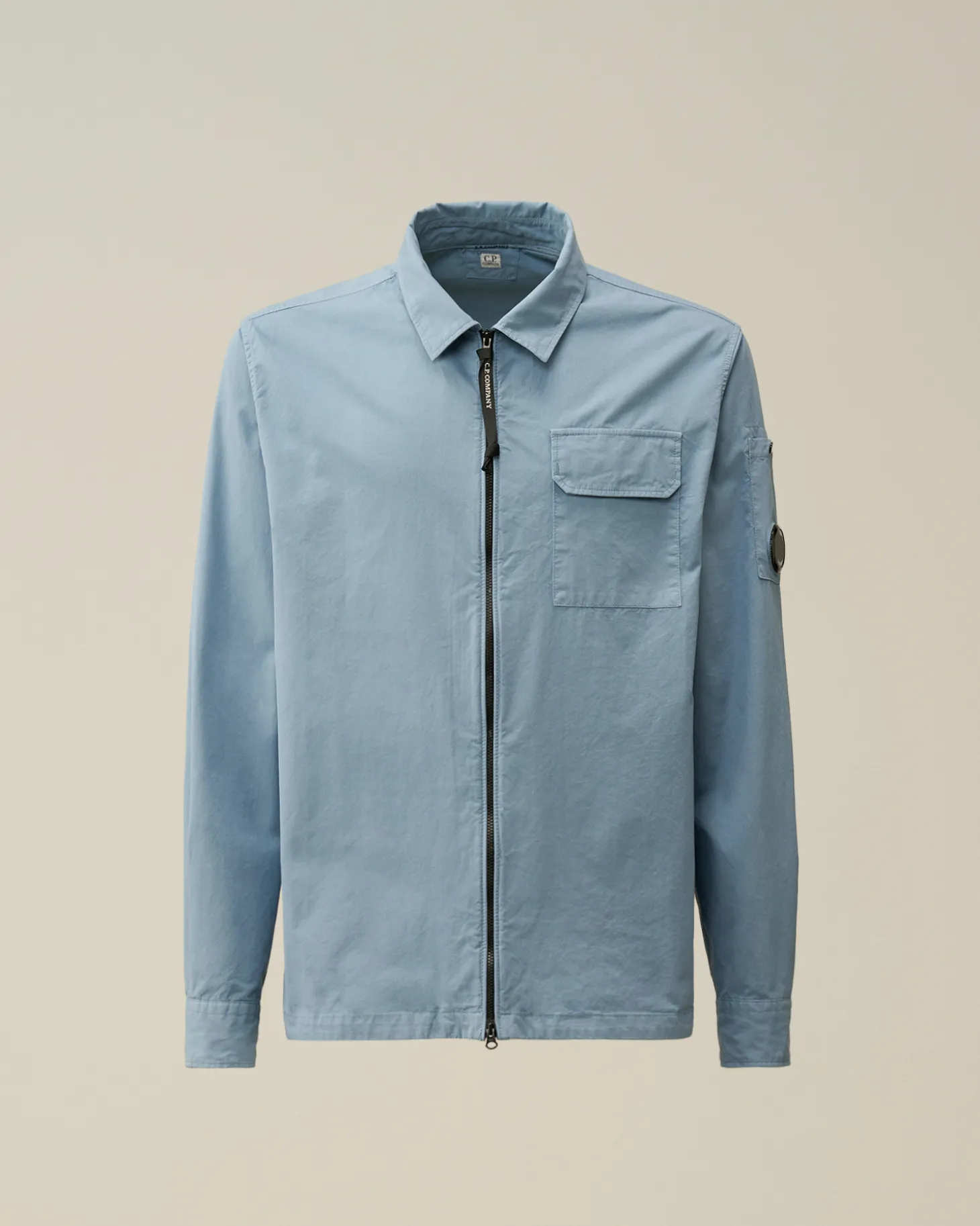 Organic Gabardine Zipped Overshirt<C.P. Company Flash Sale