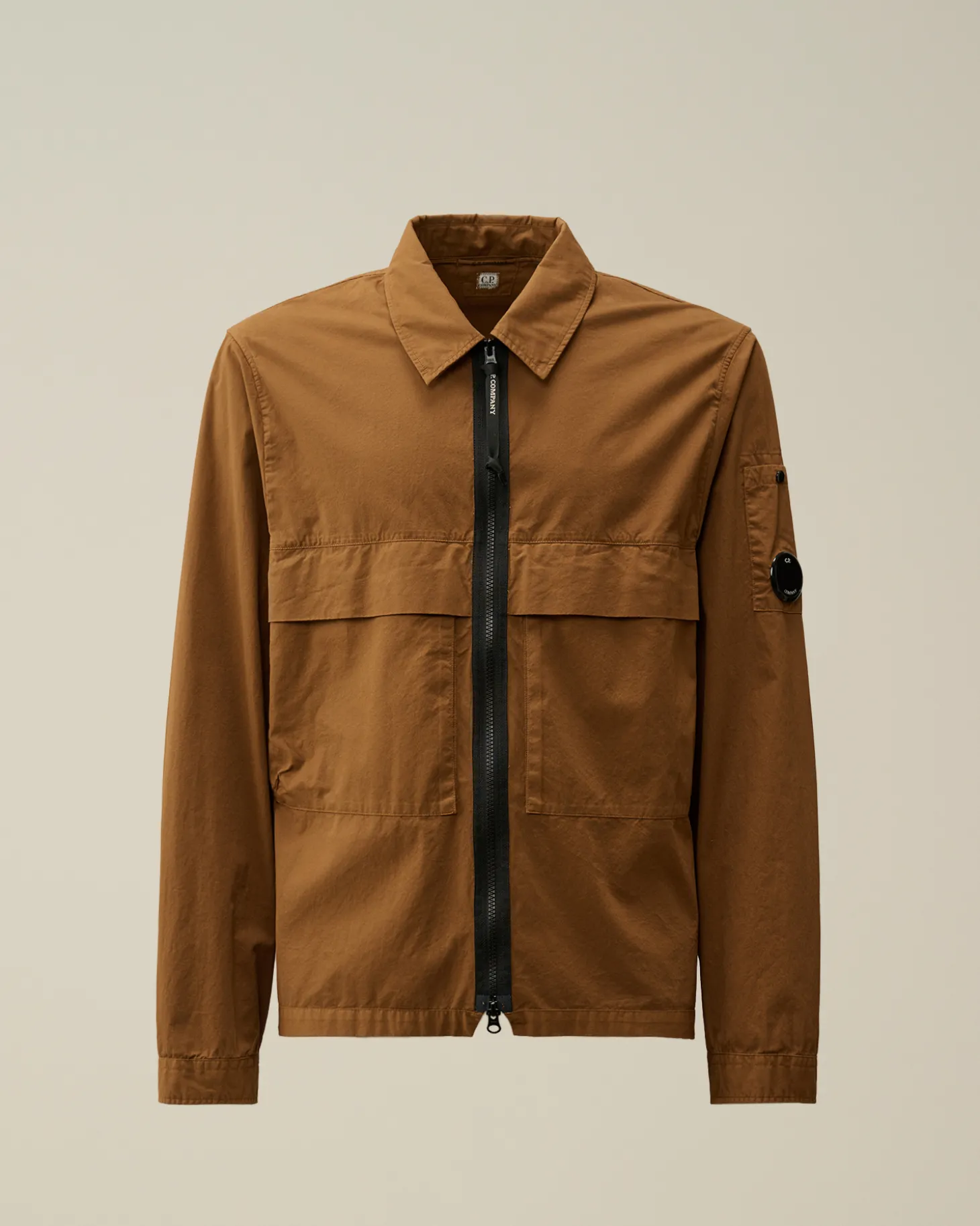 Organic Gabardine Zipped Utility Overshirt<C.P. Company Flash Sale