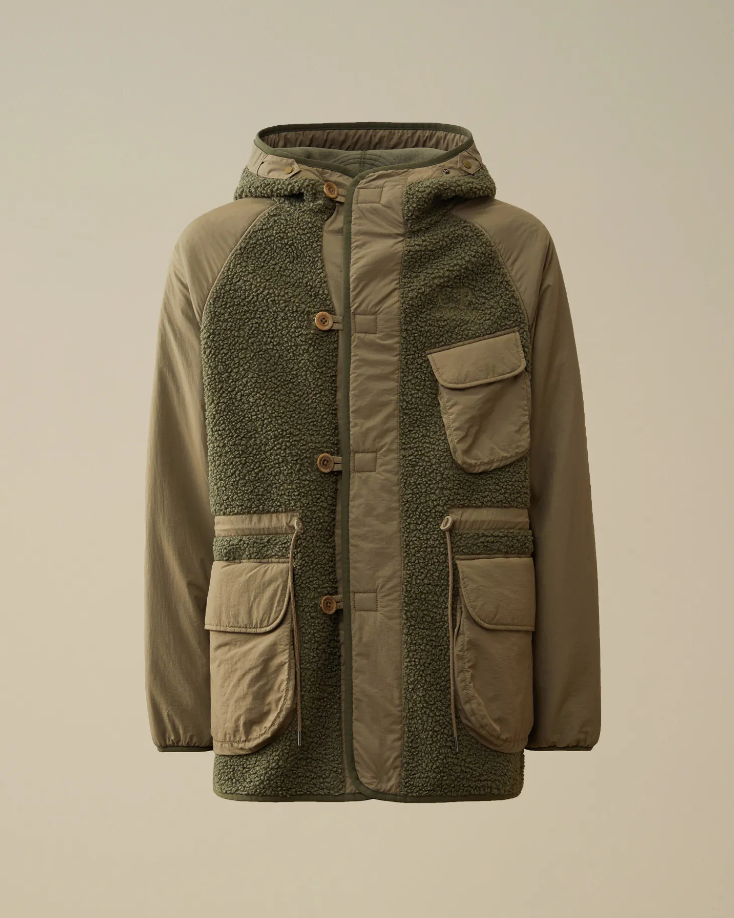 Polar Shell Mixed Hooded Parka<C.P. Company Flash Sale