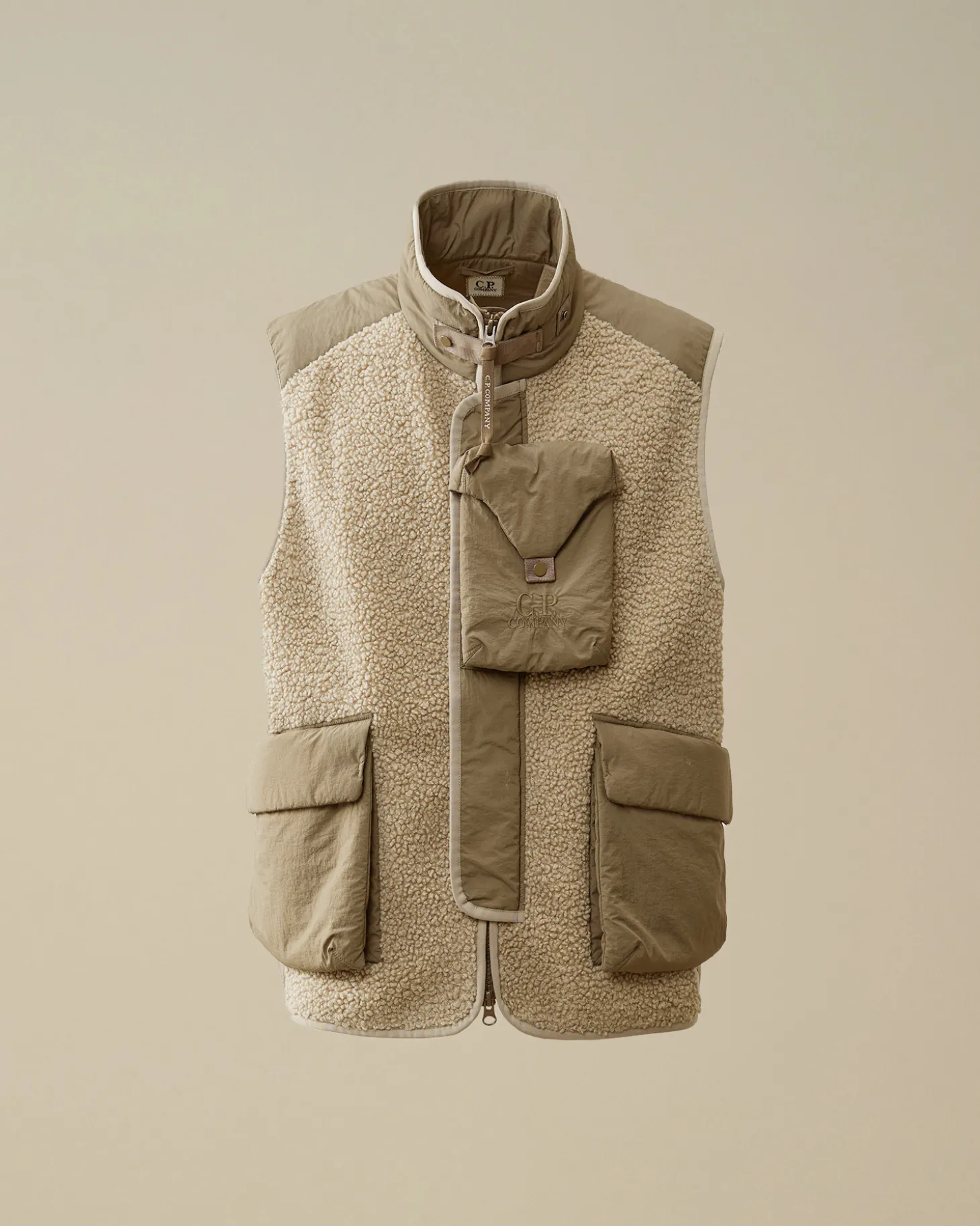 Polar Shell Mixed Vest<C.P. Company Flash Sale