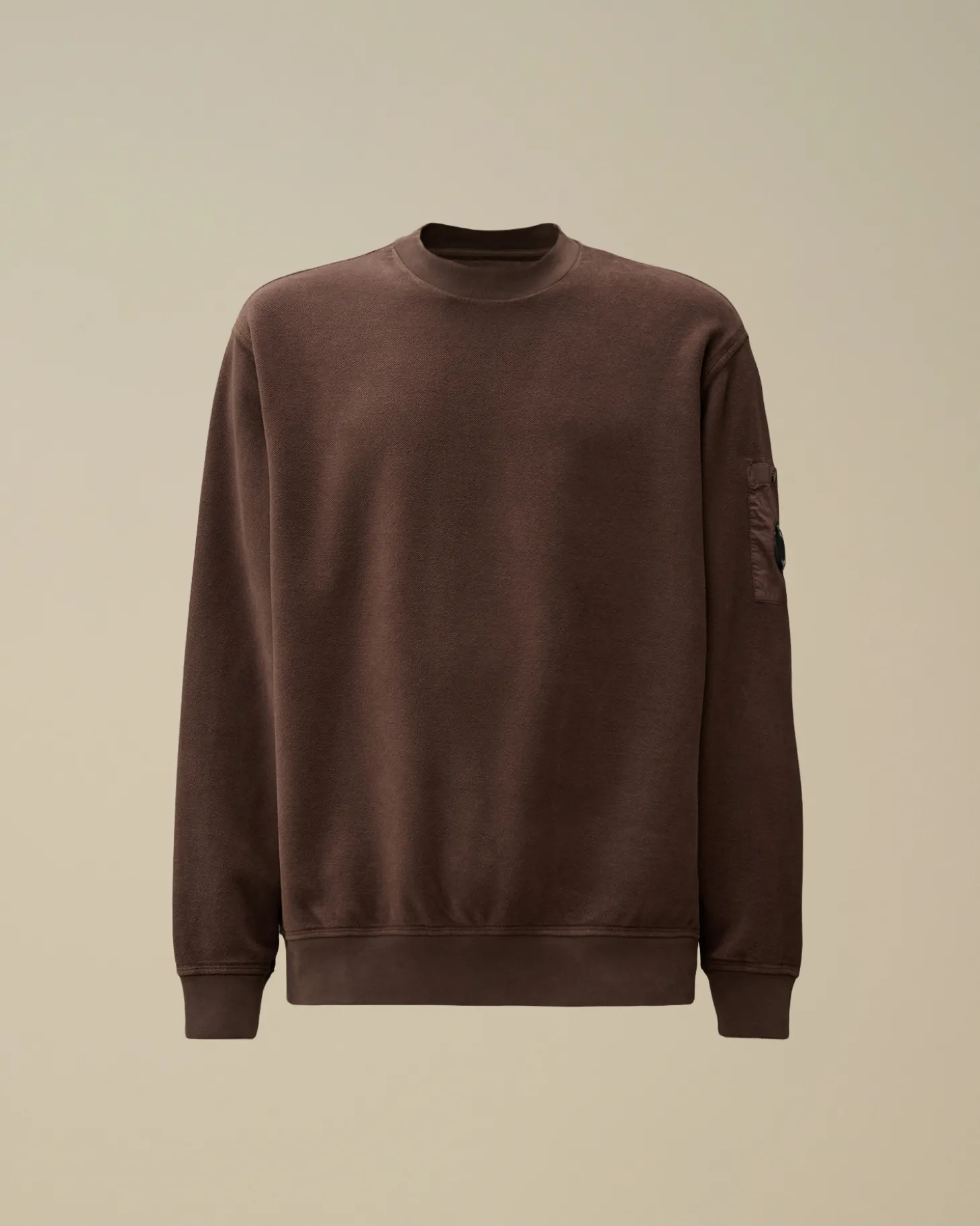 Reverse Brushed & Emerized Diagonal Fleece Crewneck Sweatshirt<C.P. Company Outlet