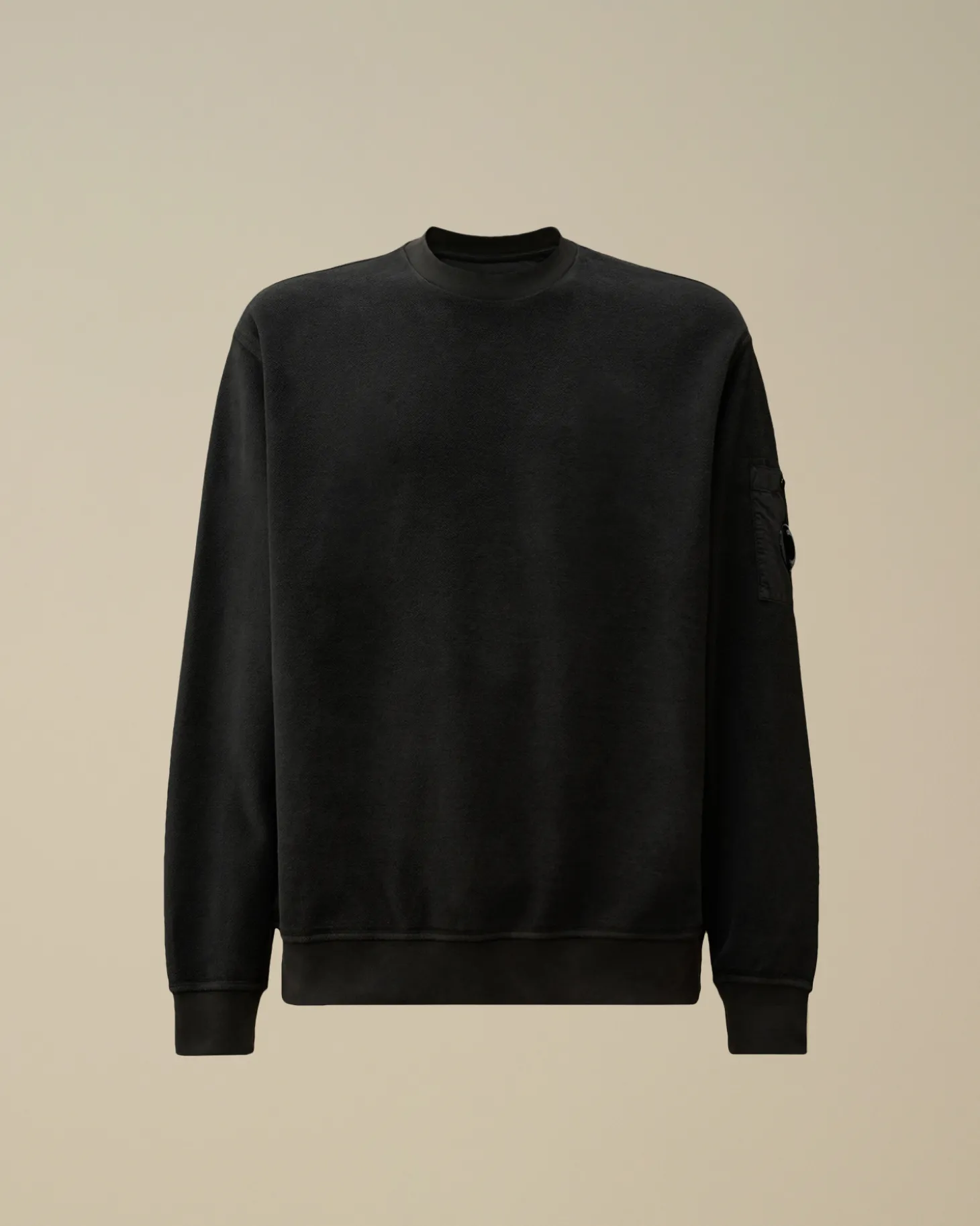 Reverse Brushed & Emerized Diagonal Fleece Crewneck Sweatshirt<C.P. Company Store