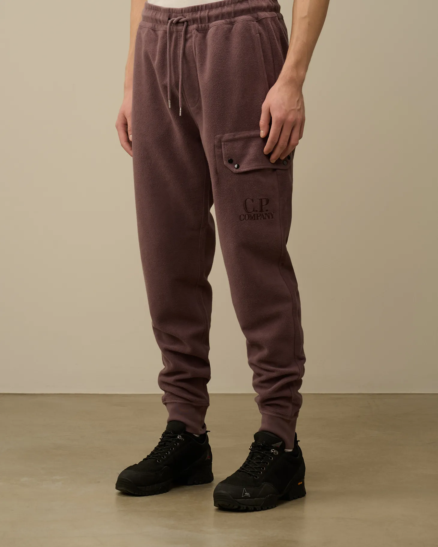 Reverse Brushed & Emerized Diagonal Fleece Sweatpants<C.P. Company Best Sale