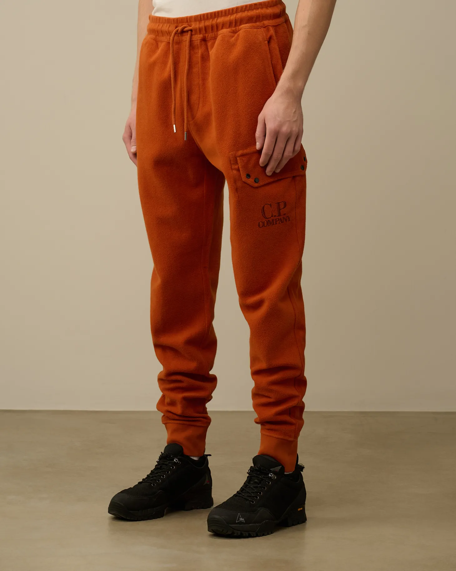 Reverse Brushed & Emerized Diagonal Fleece Sweatpants<C.P. Company Flash Sale