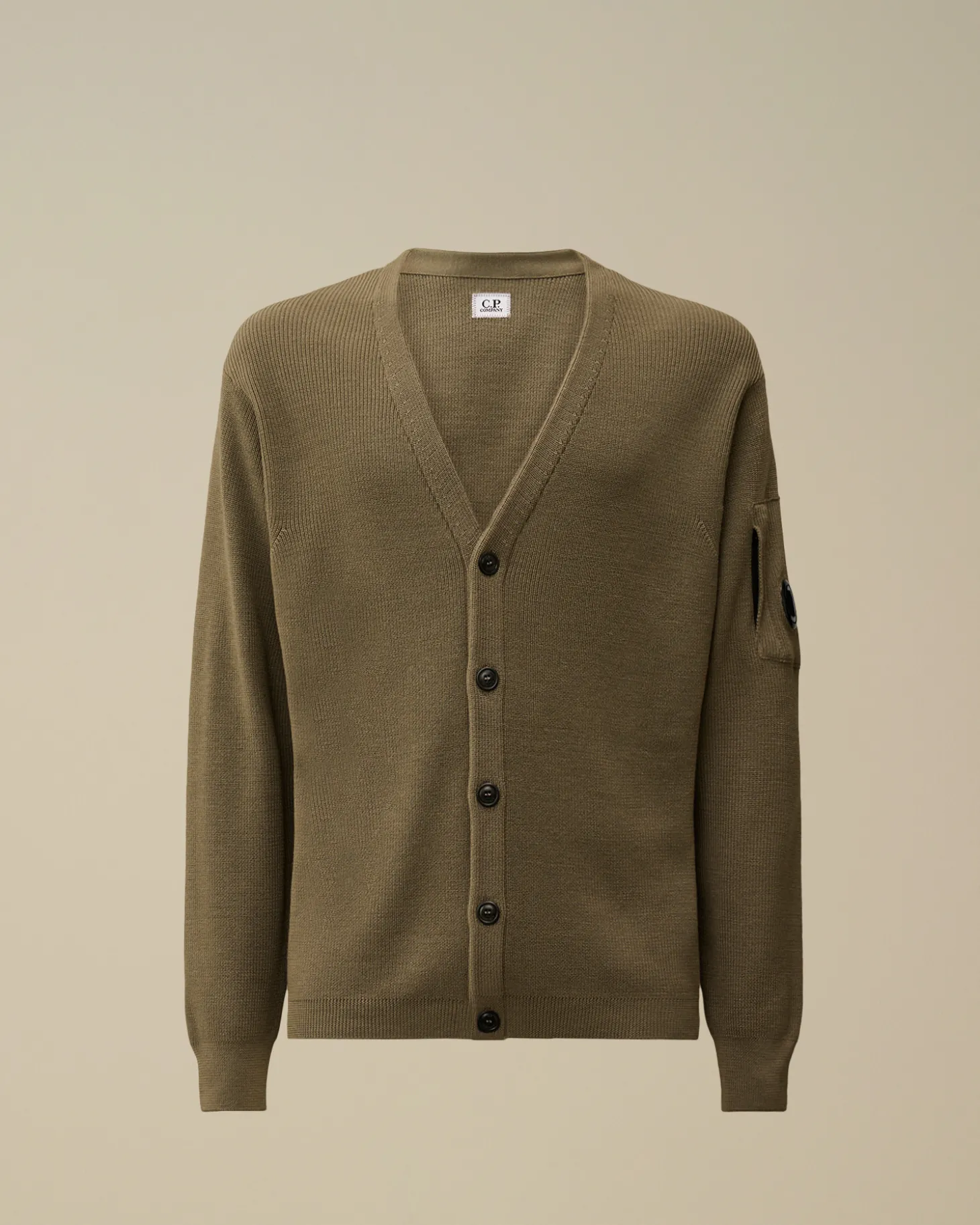 Re-Wool Buttoned Cardigan<C.P. Company Shop