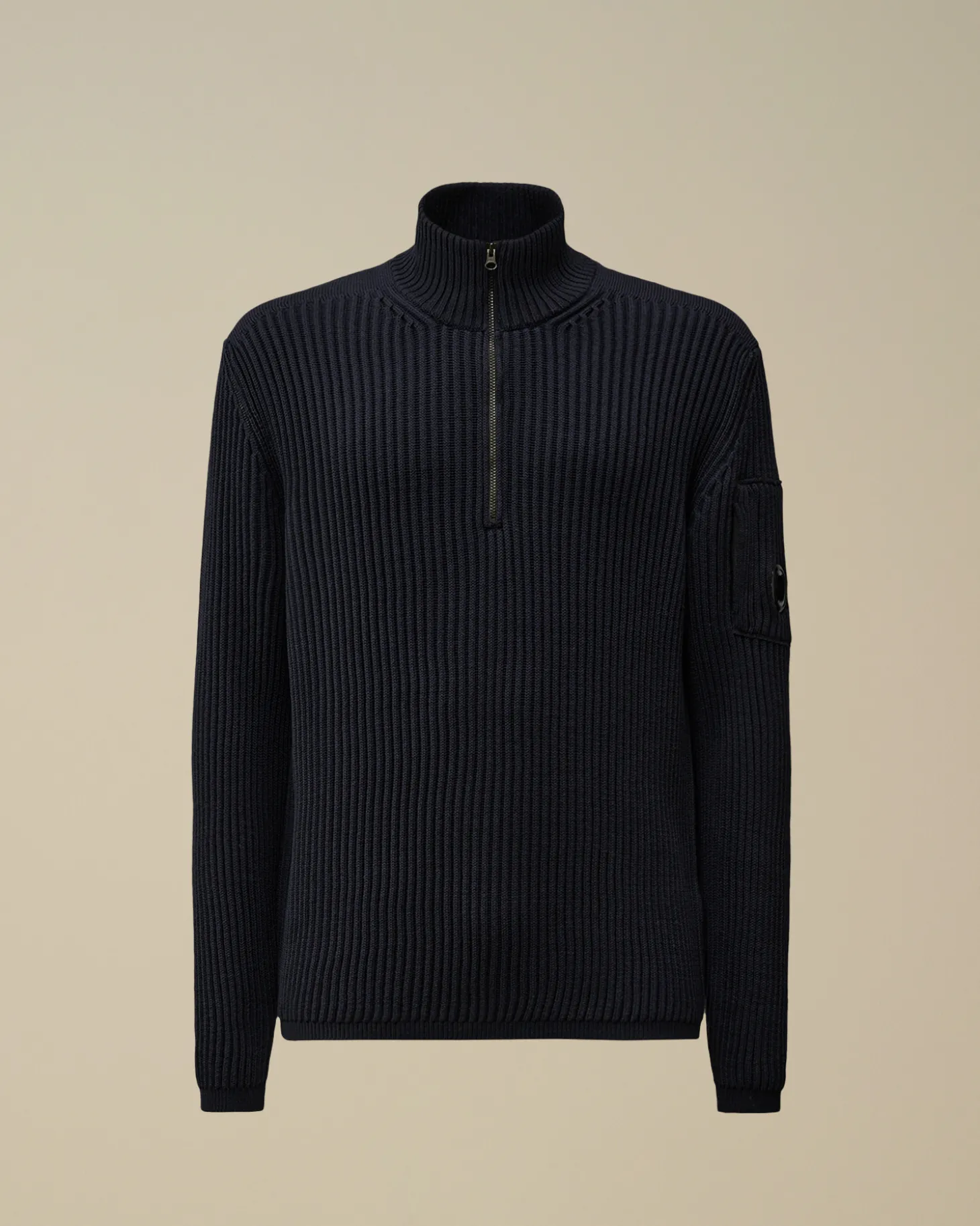 Re-Wool Half Zip Knit<C.P. Company Clearance