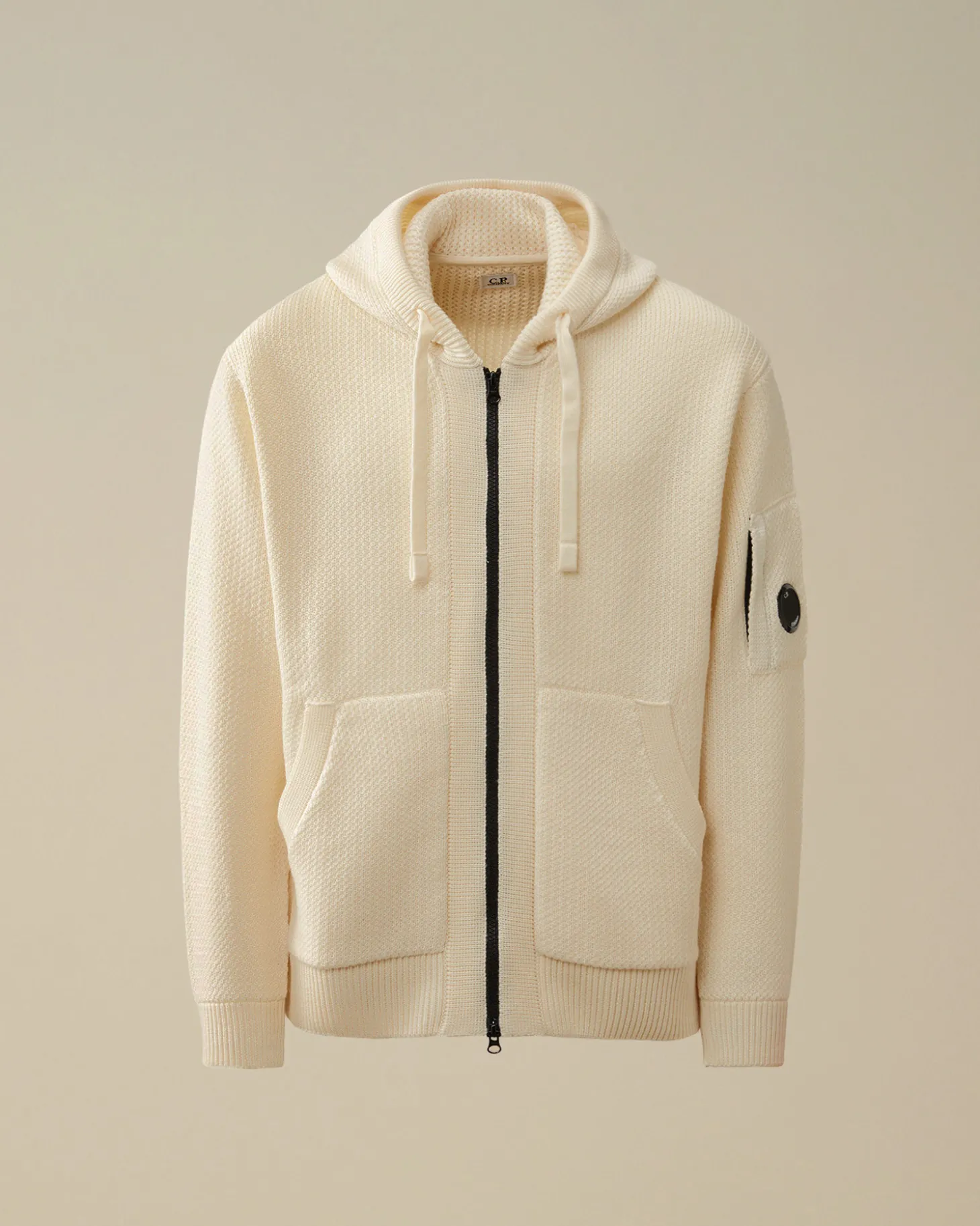 Re-Wool Hooded Zipped Knit<C.P. Company Fashion