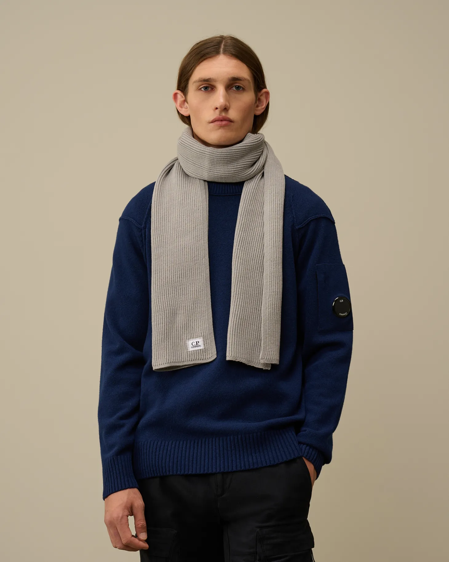 Re-Wool Knit Scarf<C.P. Company Cheap