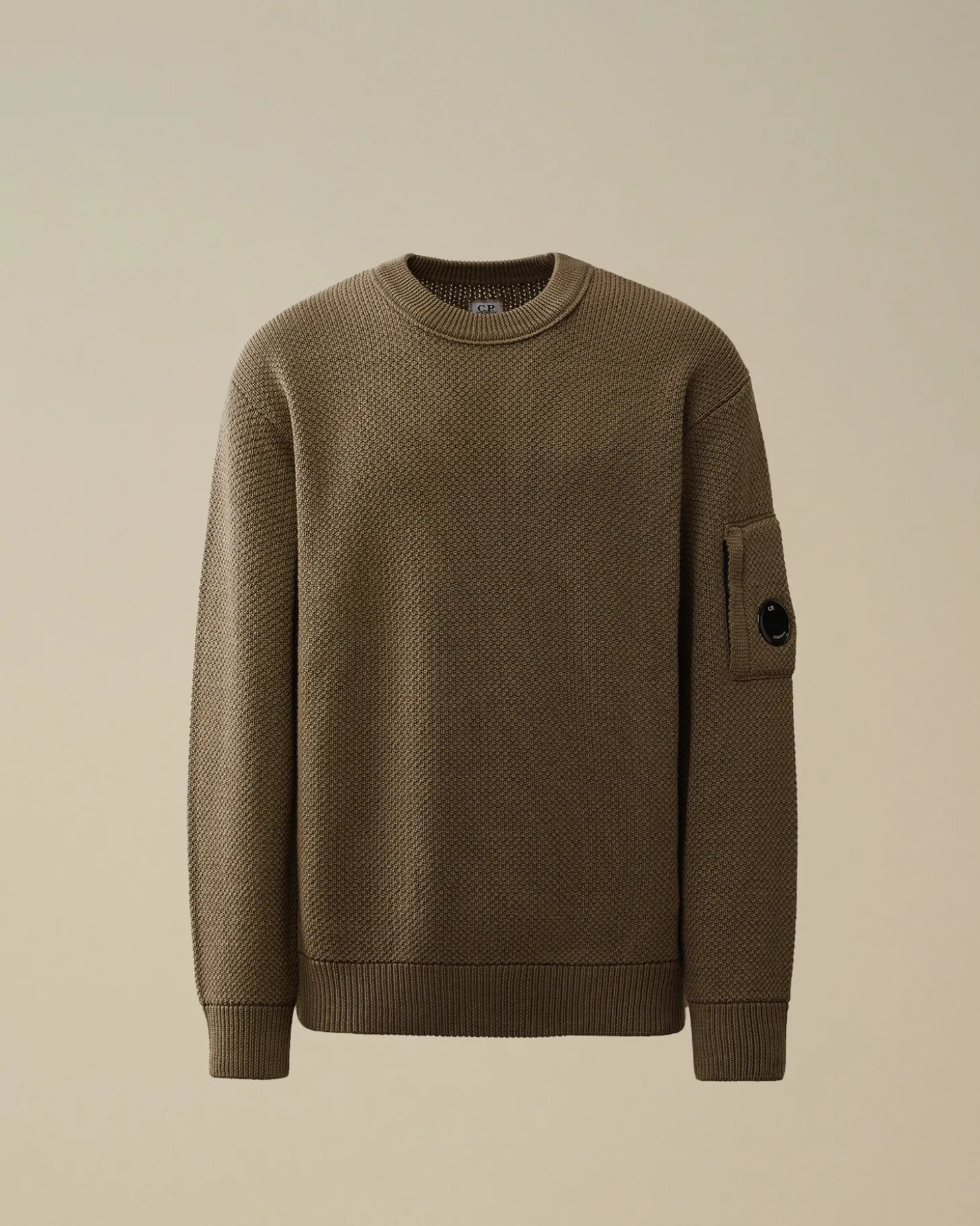 Re-Wool Lens Crewneck Knit<C.P. Company Cheap