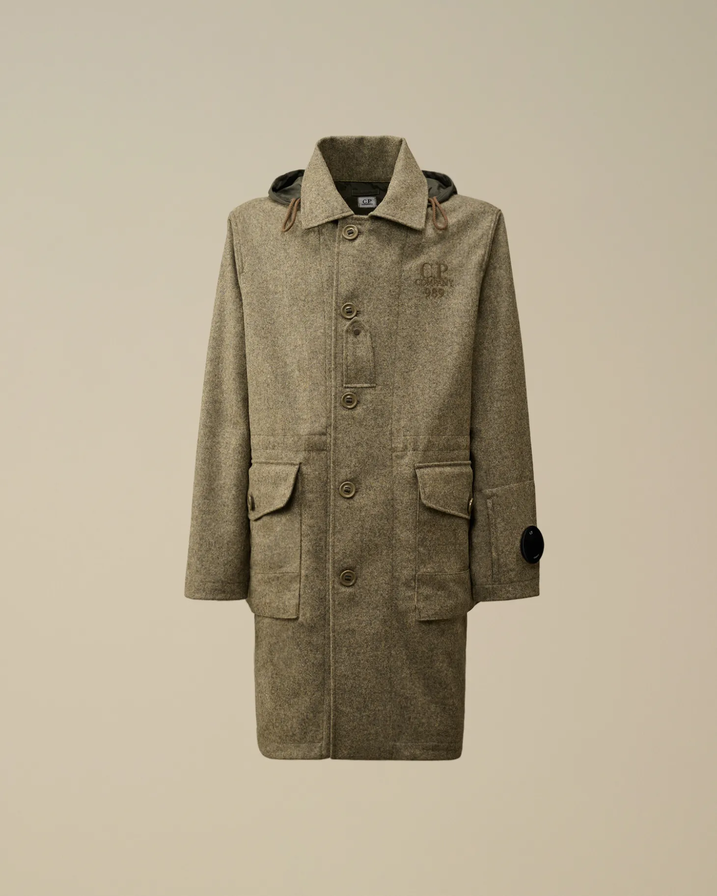 Shetland Twill Hooded Car Coat<C.P. Company Outlet