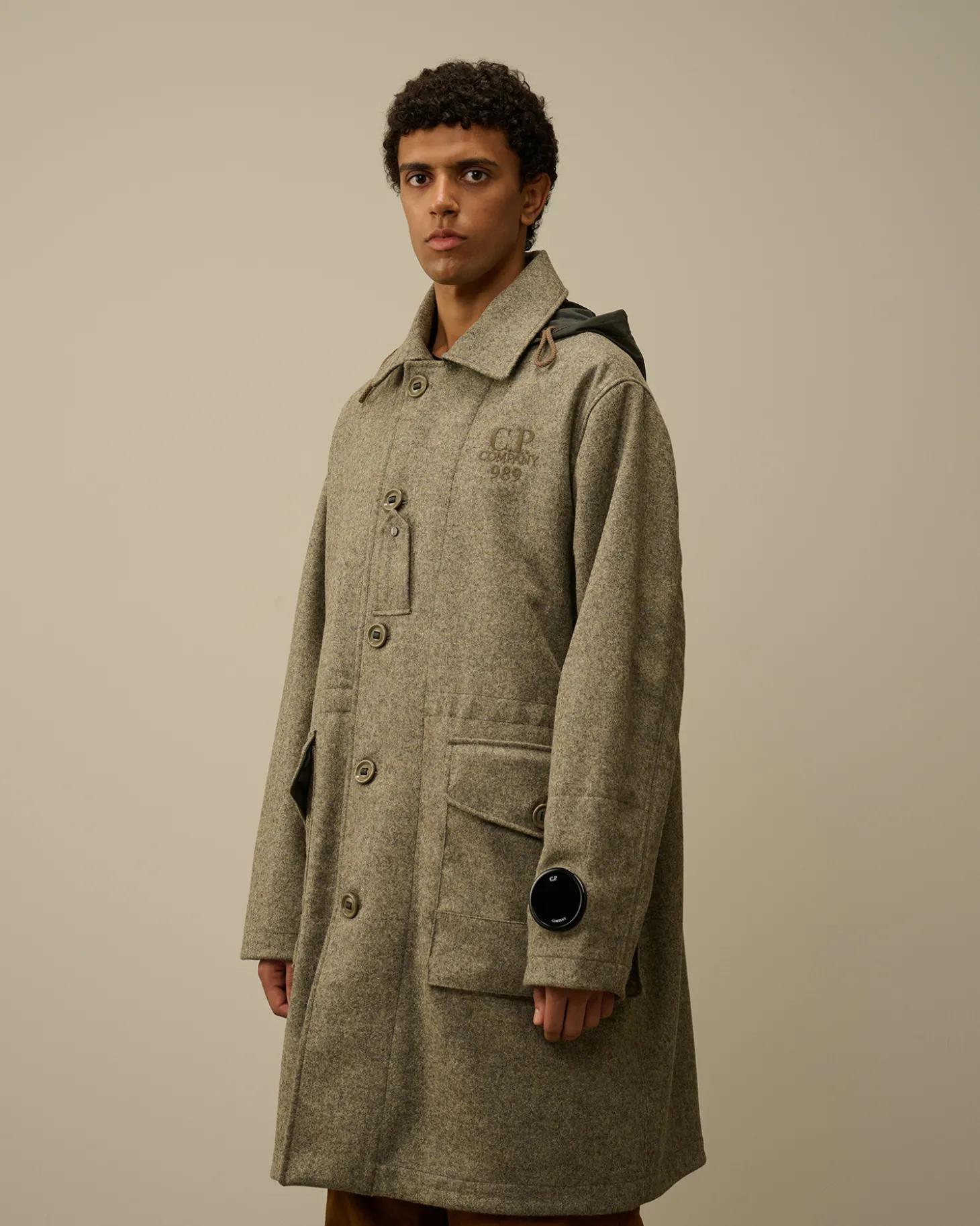 Shetland Twill Hooded Car Coat<C.P. Company Outlet