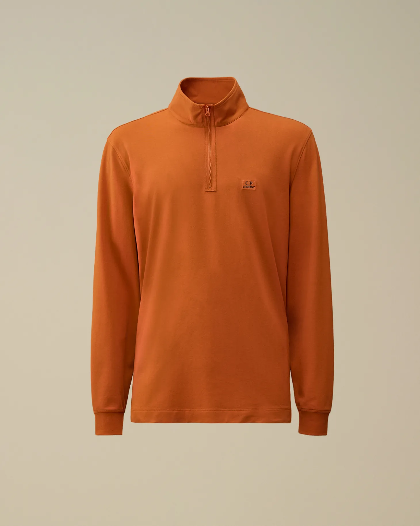 Stretch Piquet Longsleeve Zipped Polo<C.P. Company Store