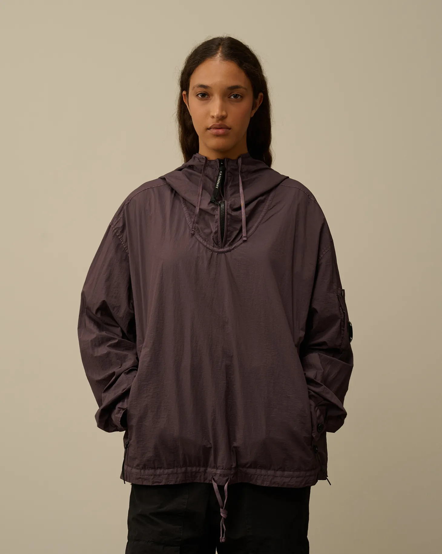 Taylon-L Half Zipped Hooded Overshirt<C.P. Company Clearance