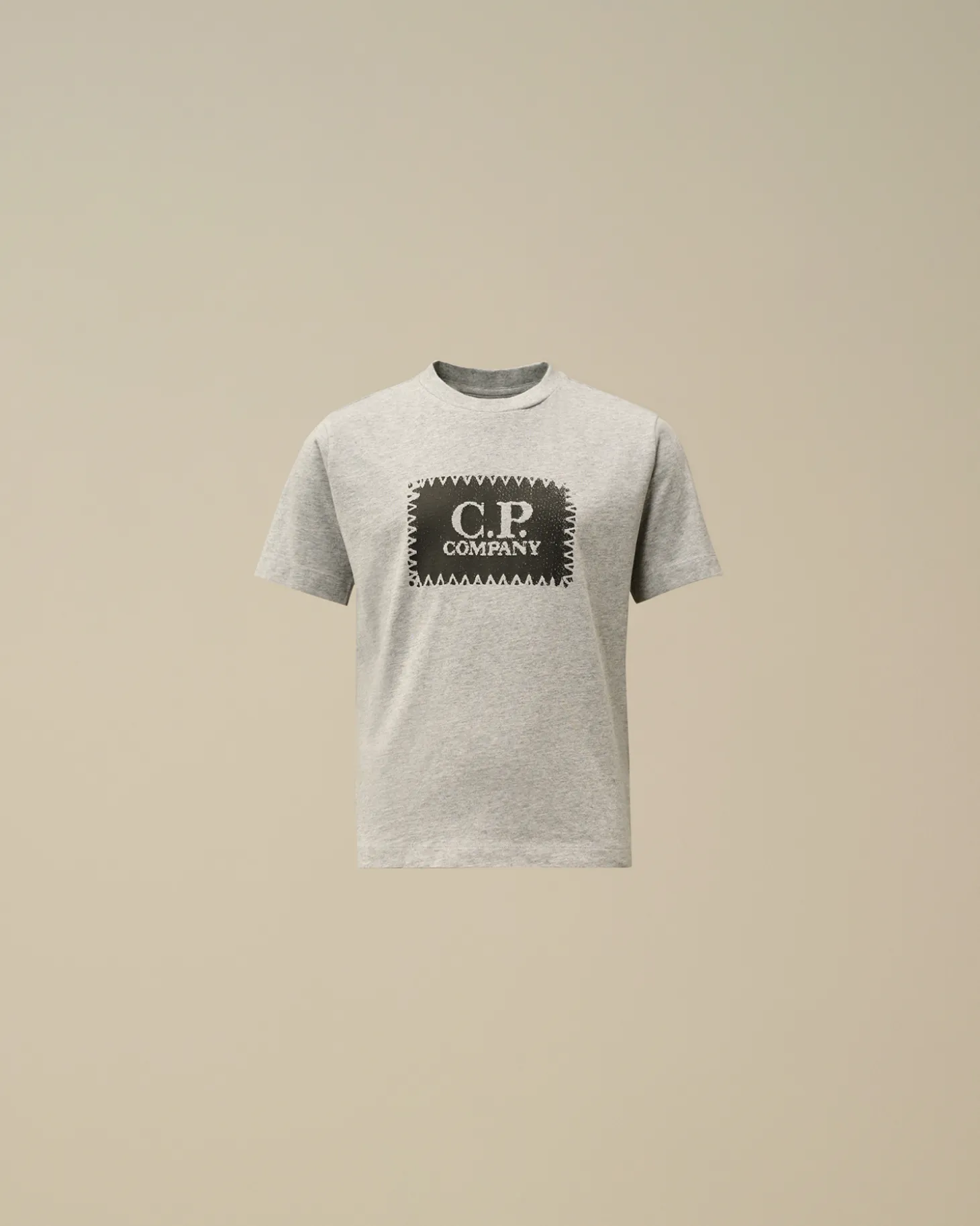 U16 Cotton Jersey 30/1 Label Style T-Shirt<C.P. Company Cheap