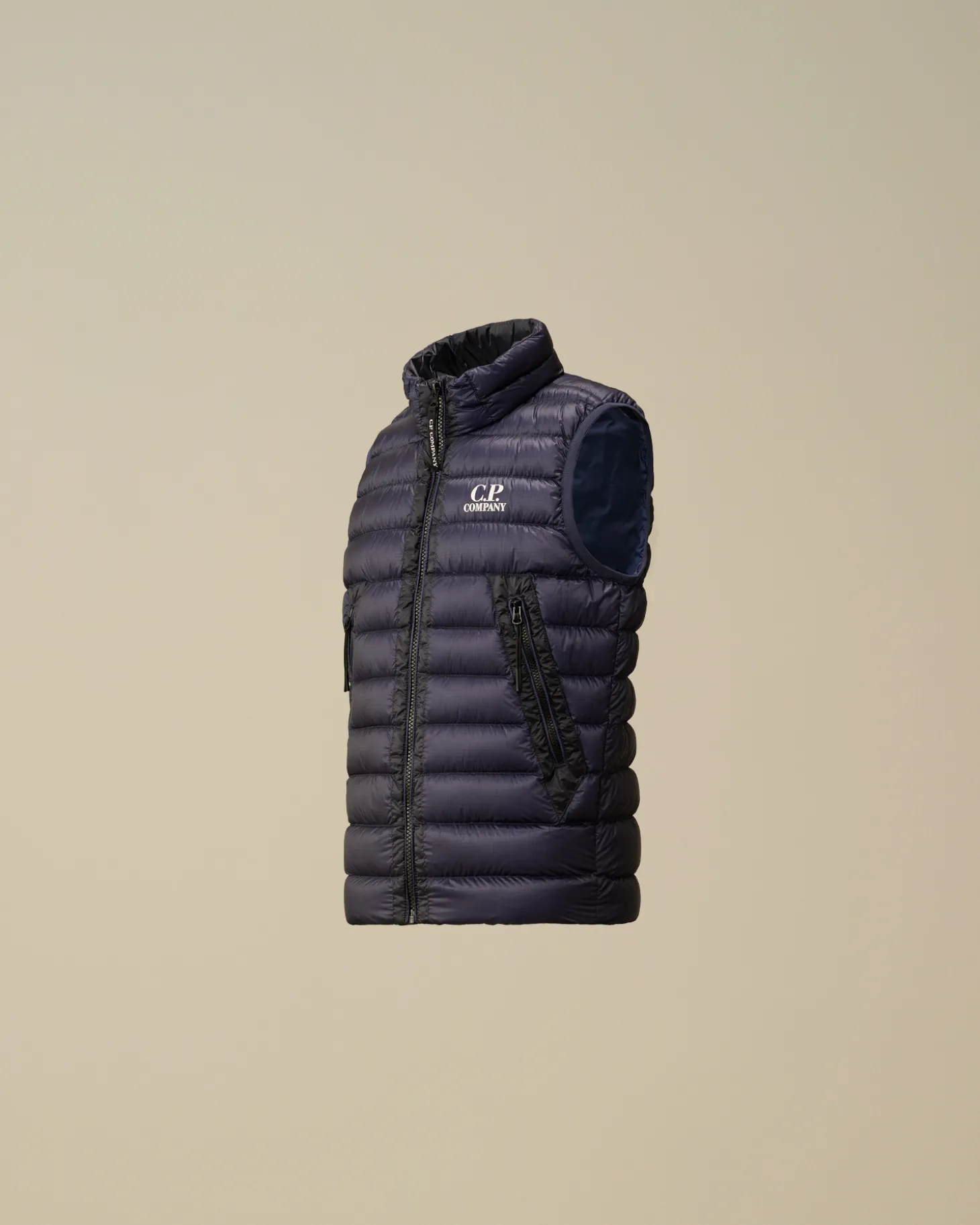 U16 D.D. Shell Ripstop Logo Down Vest<C.P. Company Flash Sale